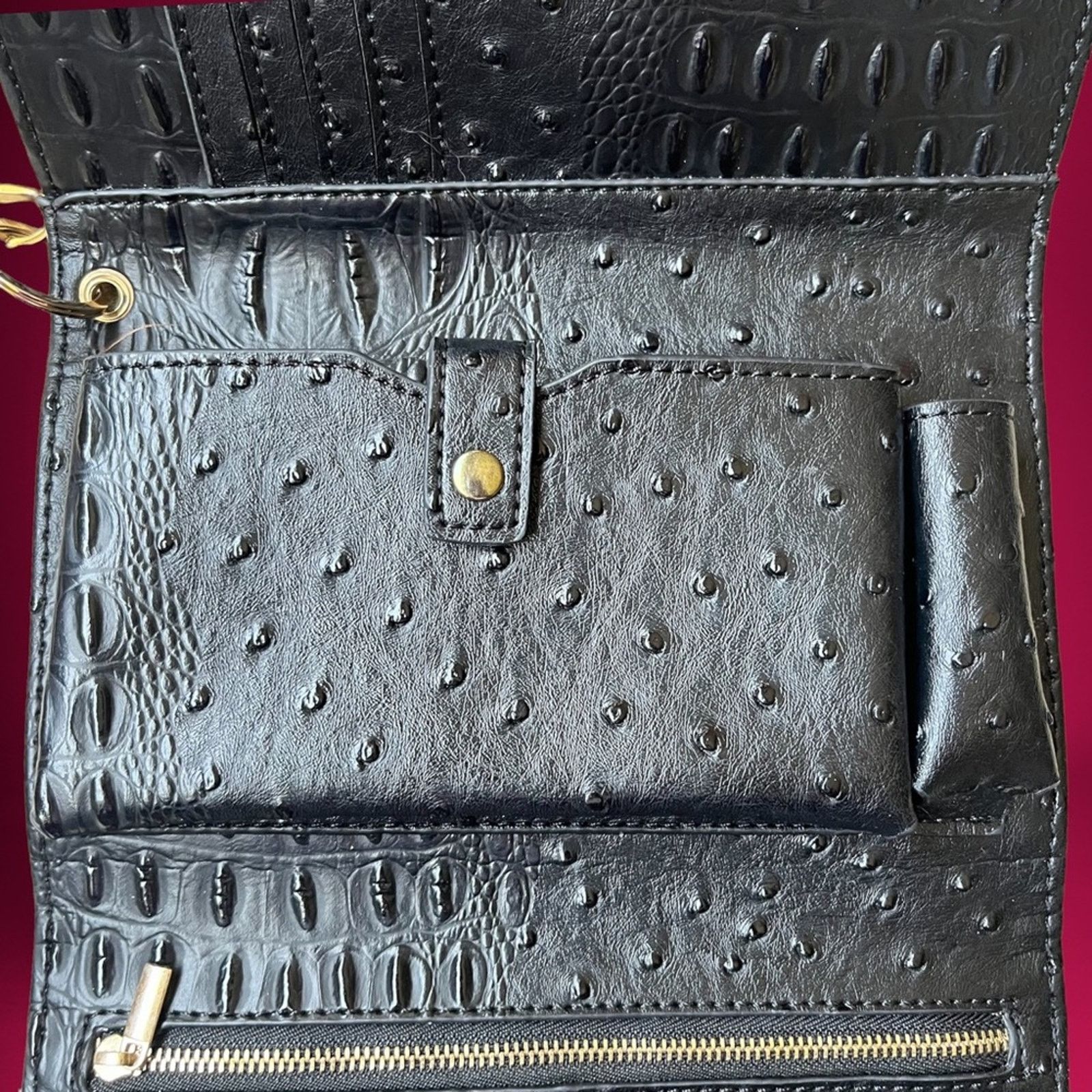 Other Pebbled Wallet Purse Textured Tri-Fold Women’s Vegan Leather Size ONE SIZE - 4 Thumbnail