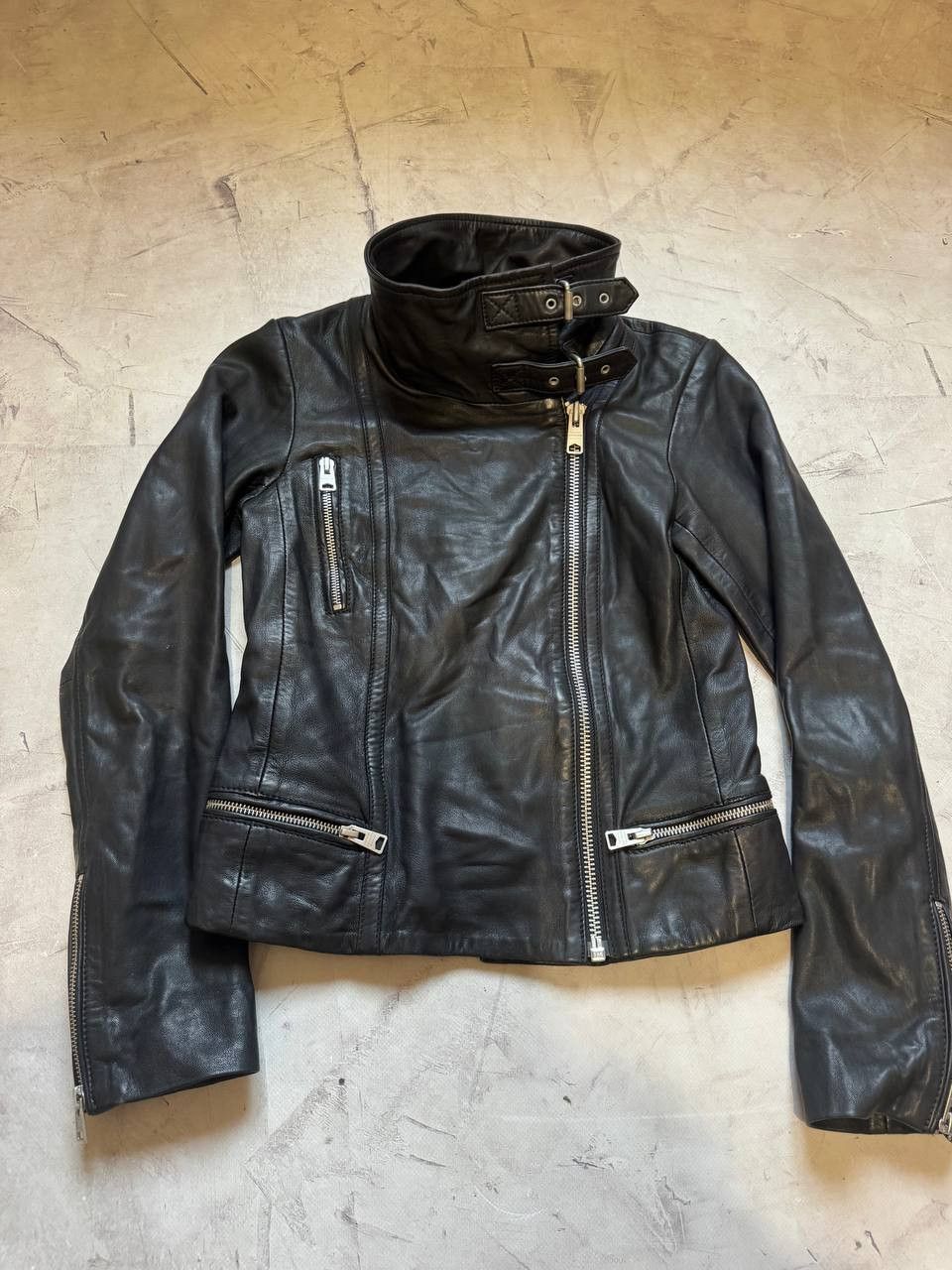 Allsaints All Saint Bales Biker Leather Jacket Size S / US 4 / IT 40 - 7 Thumbnail
