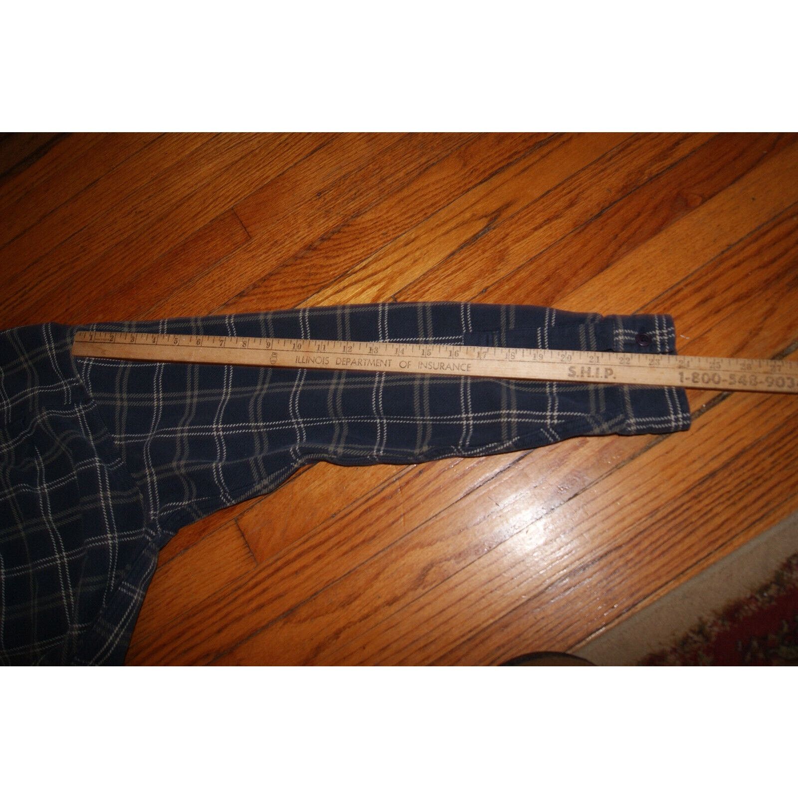 L.L. Bean LL Bean Heavy Cotton Flannel Shirt Large Blue Plaid Cotton Size US L / EU 52-54 / 3 - 10 Thumbnail