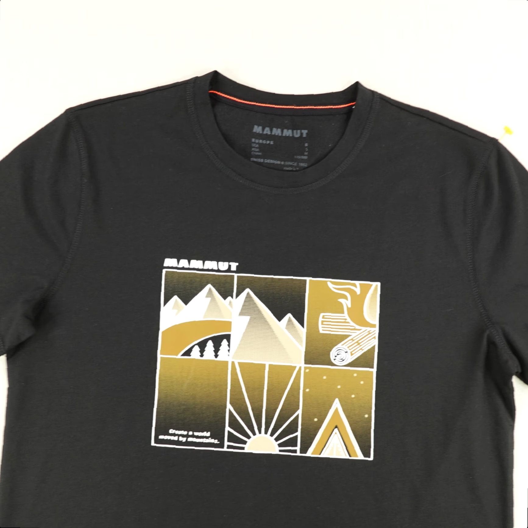 Mammut Mammut Shirt Mens Small Black Performance Hiking Climbing Trail Outdoors Tee - Graphic Print - Short Sleeve Crew Neck - Cotton Polyester Size US S / EU 44-46 / 1 - 2 Thumbnail