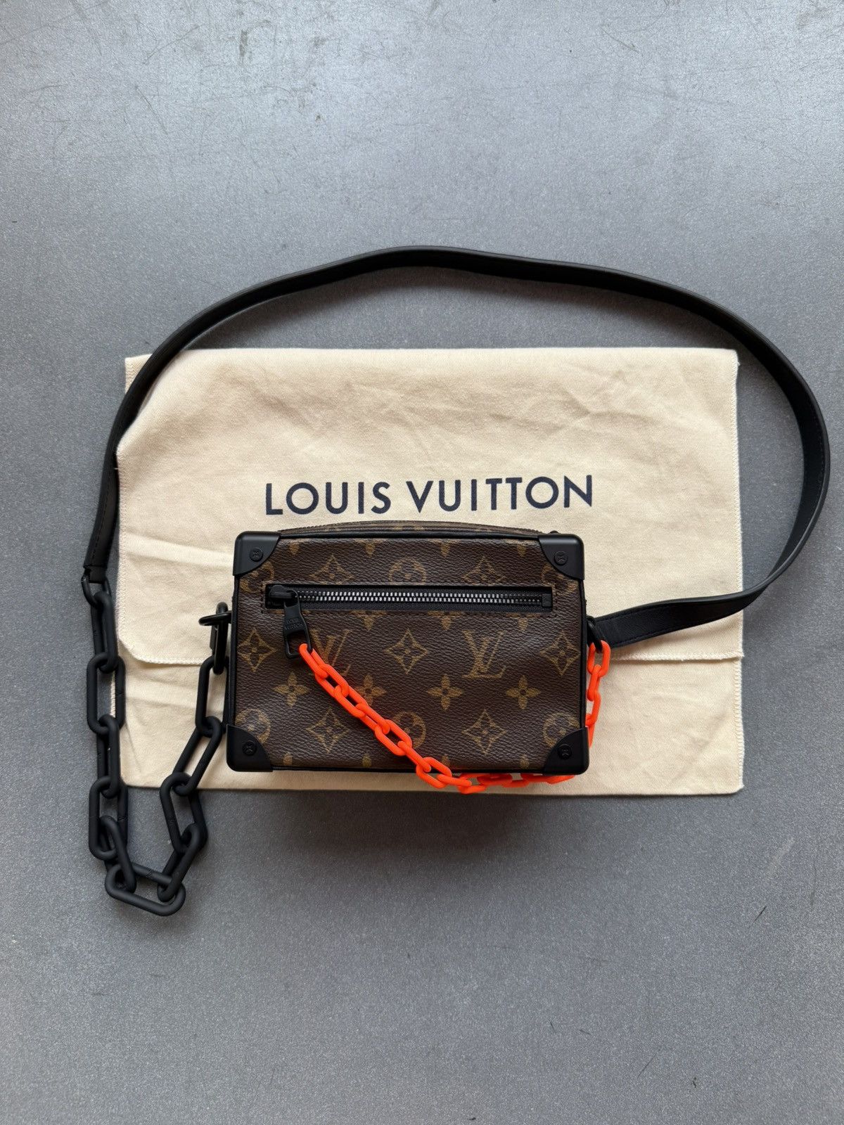 Louis Vuitton Louis Vuitton Mini Soft Orange Chain Monogram Brown Bag Size ONE SIZE - 1 Thumbnail