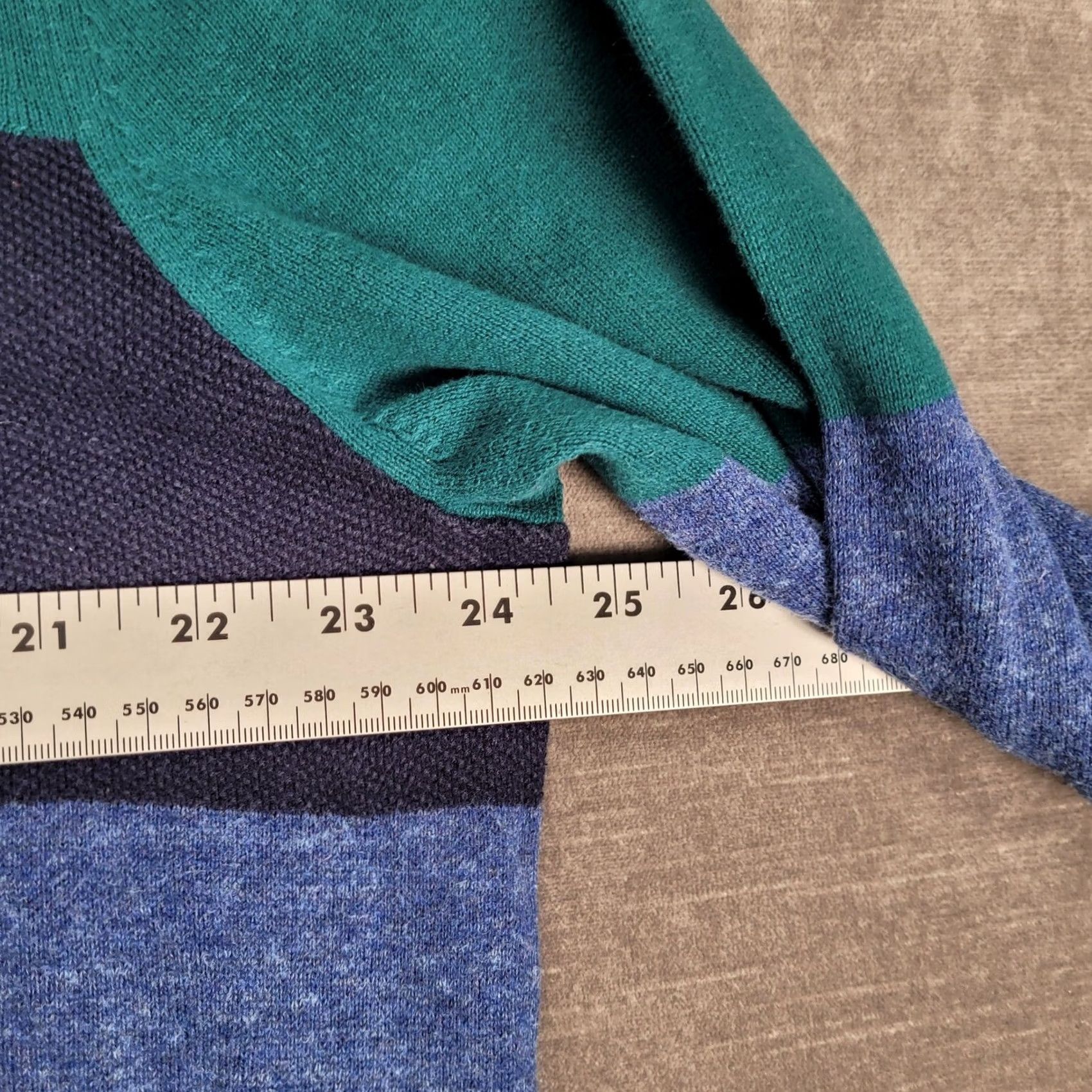 Gap Gap Y2k Color Block Grandpa Dad Pullover Sweater Crew Neck Long Sleeve Blue Sz XL Mens Size US XL / EU 56 / 4 - 5 Thumbnail