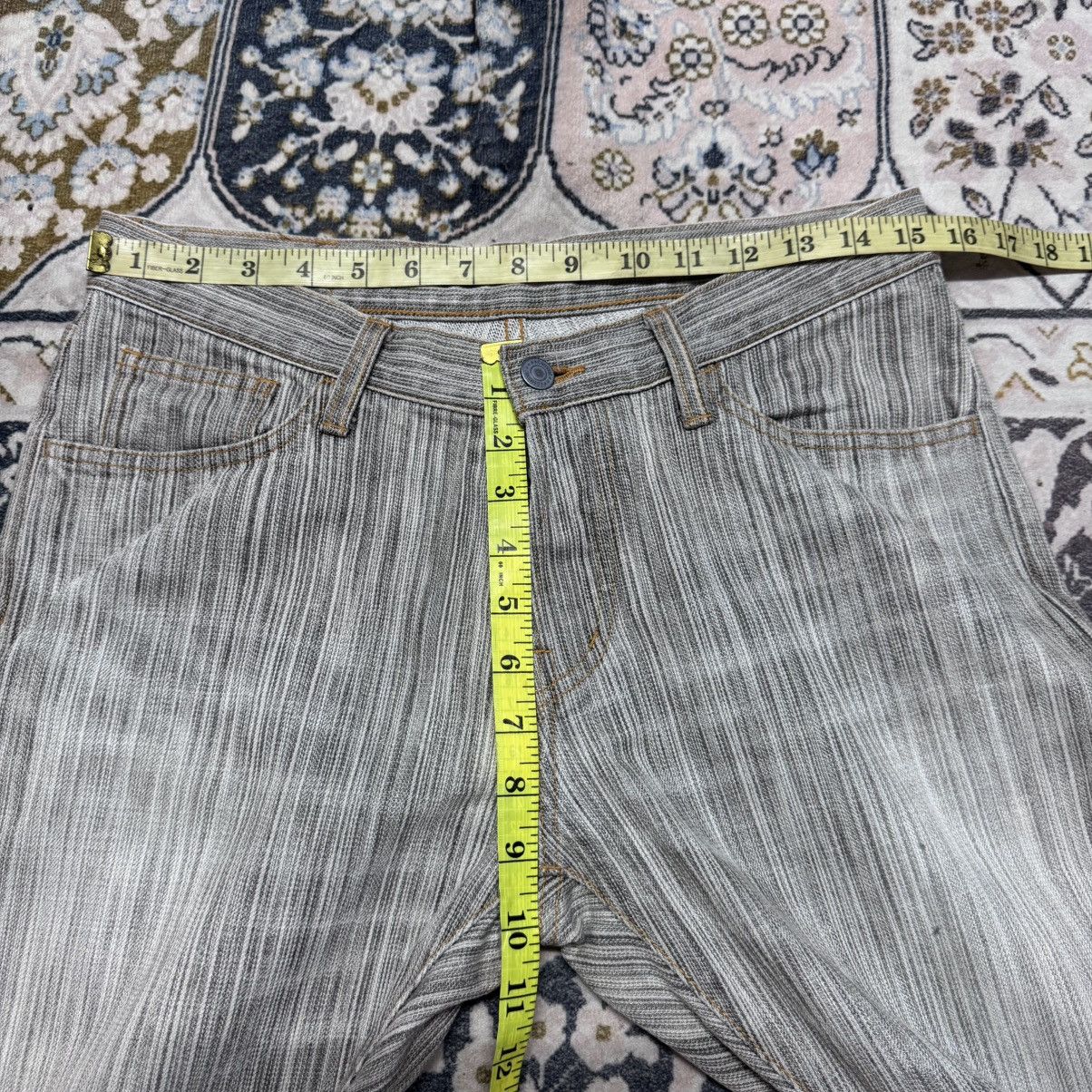Japanese Brand Acoustic Japan Striped Denim Flare Jeans Size US 30 / EU 46 - 18 Thumbnail