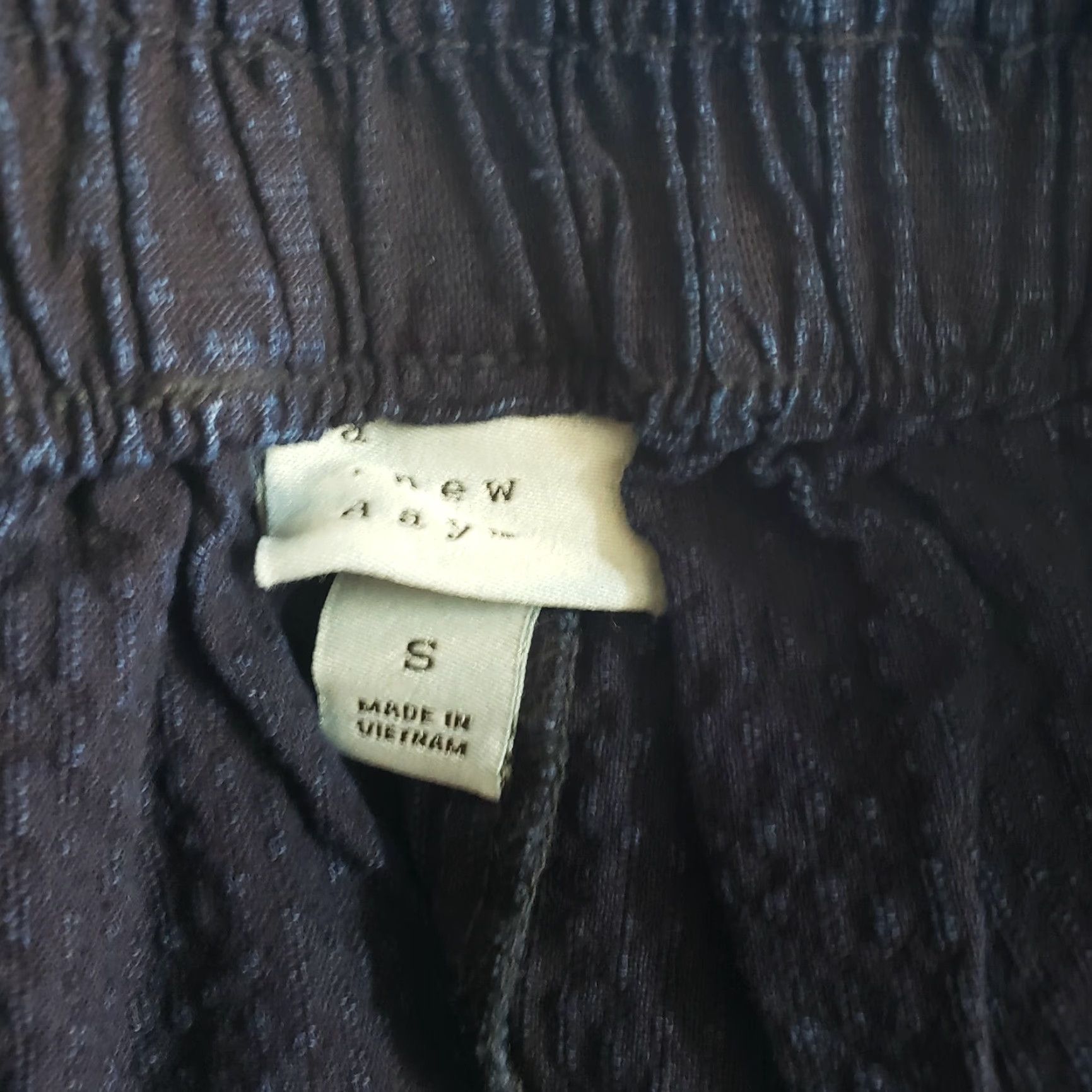 Vintage A New Day Womens High Waist Belted Shorts Sz Small Blue Textured Cotton Size 28" / US 6 / IT 42 - 3 Thumbnail
