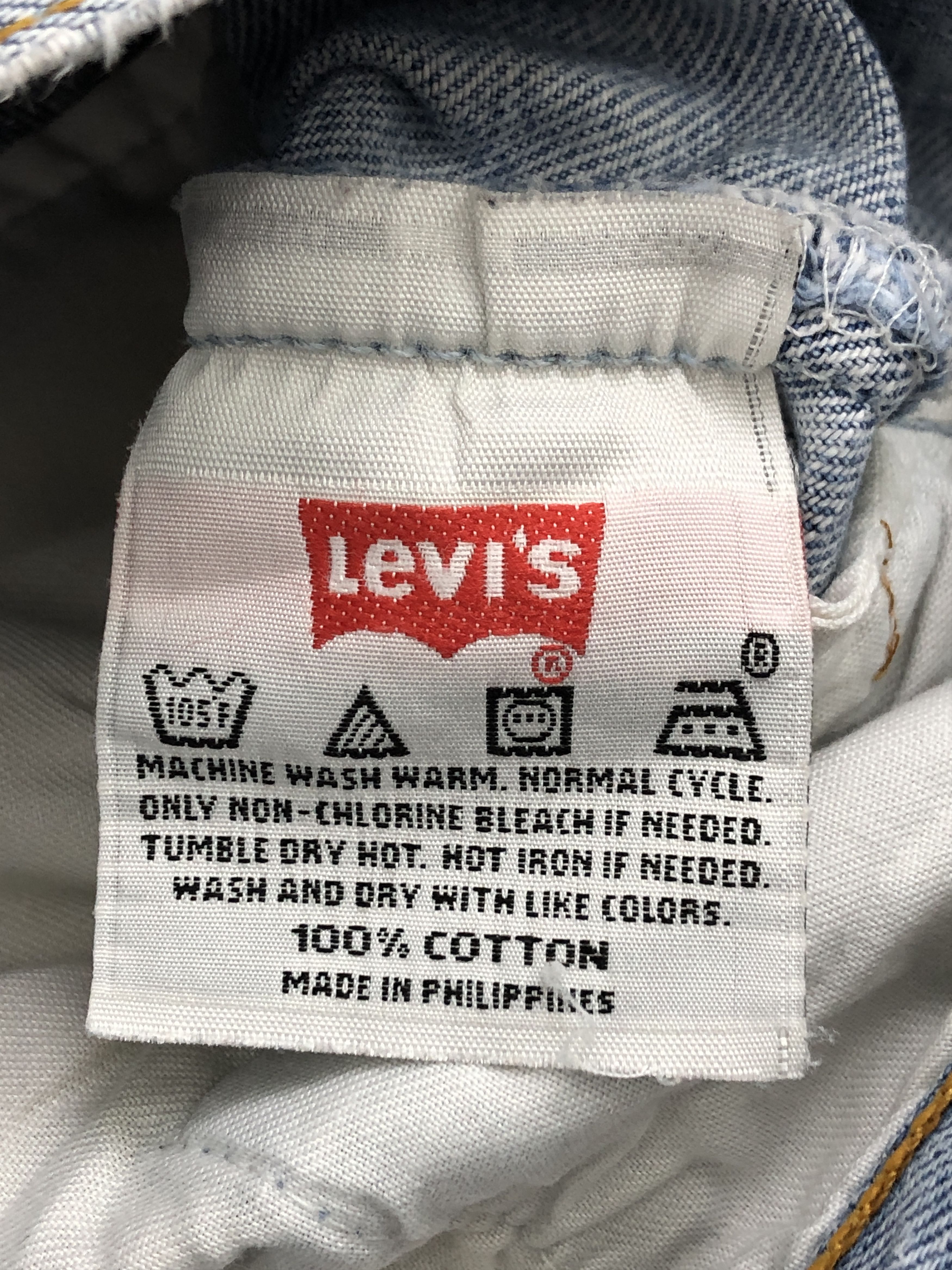 Levi's × Vintage Vintage 90s Levis 501 Splatter Paint Light Wash Jeans Size US 32 / EU 48 - 7 Thumbnail