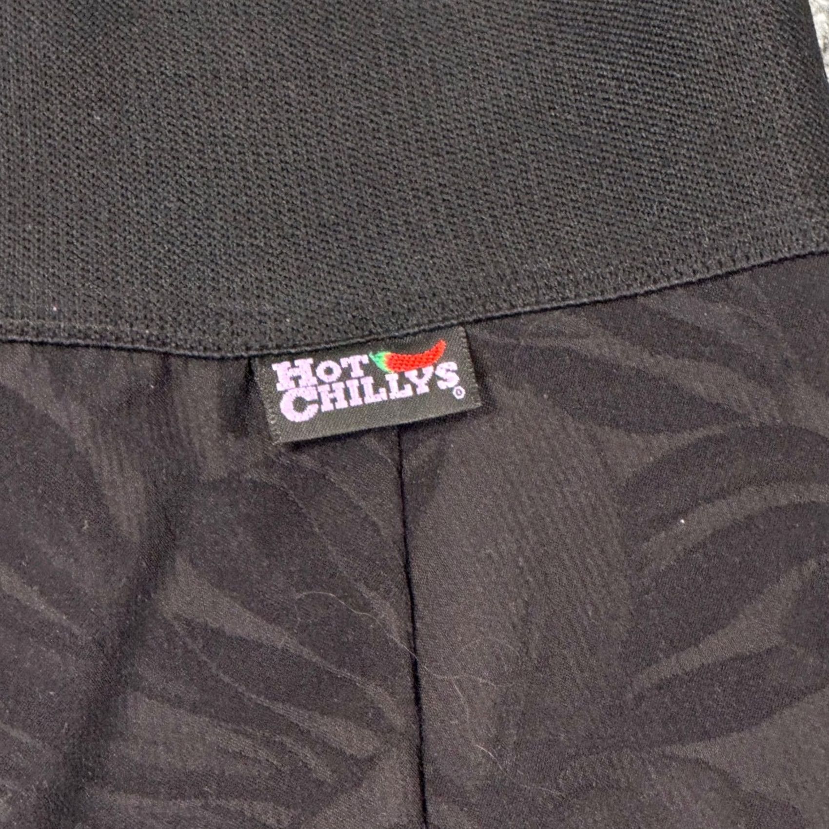 Vintage VINTAGE Hot Chillys Ski Pants Women MEDIUM Black Floral Palm Winter Wool Nylon Stirrup Retro 80s 90s Skiing Snowboarding Athletic Size 32" / US 10 / IT 46 - 2 Thumbnail