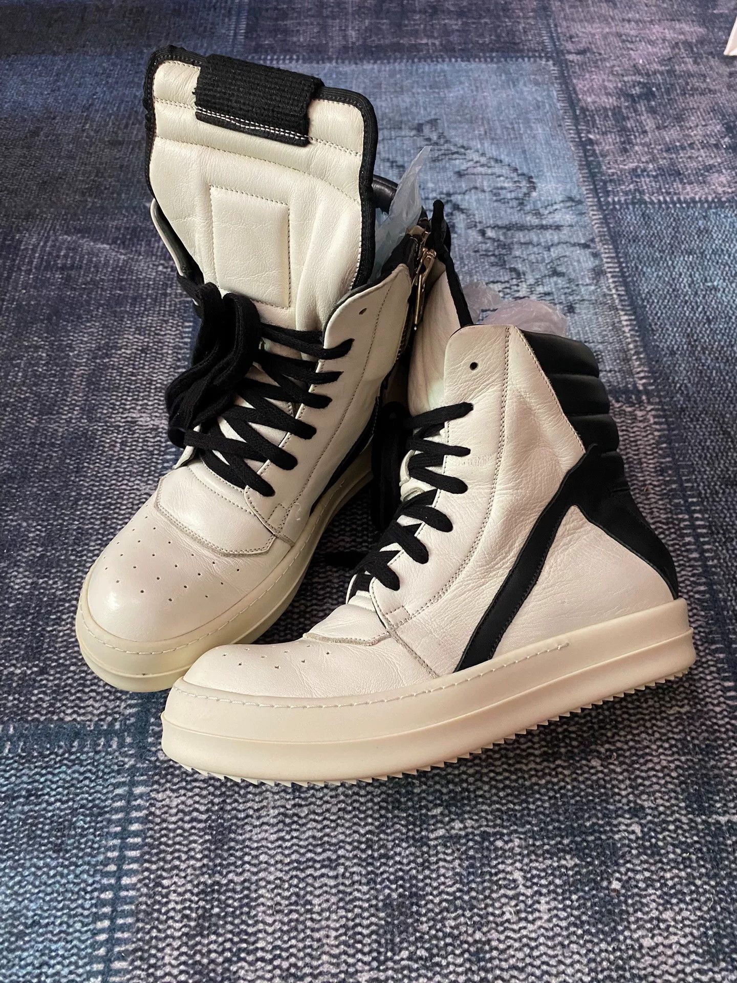Rick Owens Rick Owens Leather Multi Hitop Sneakers 36 Women Size US 6 / IT 36 - 1 Thumbnail