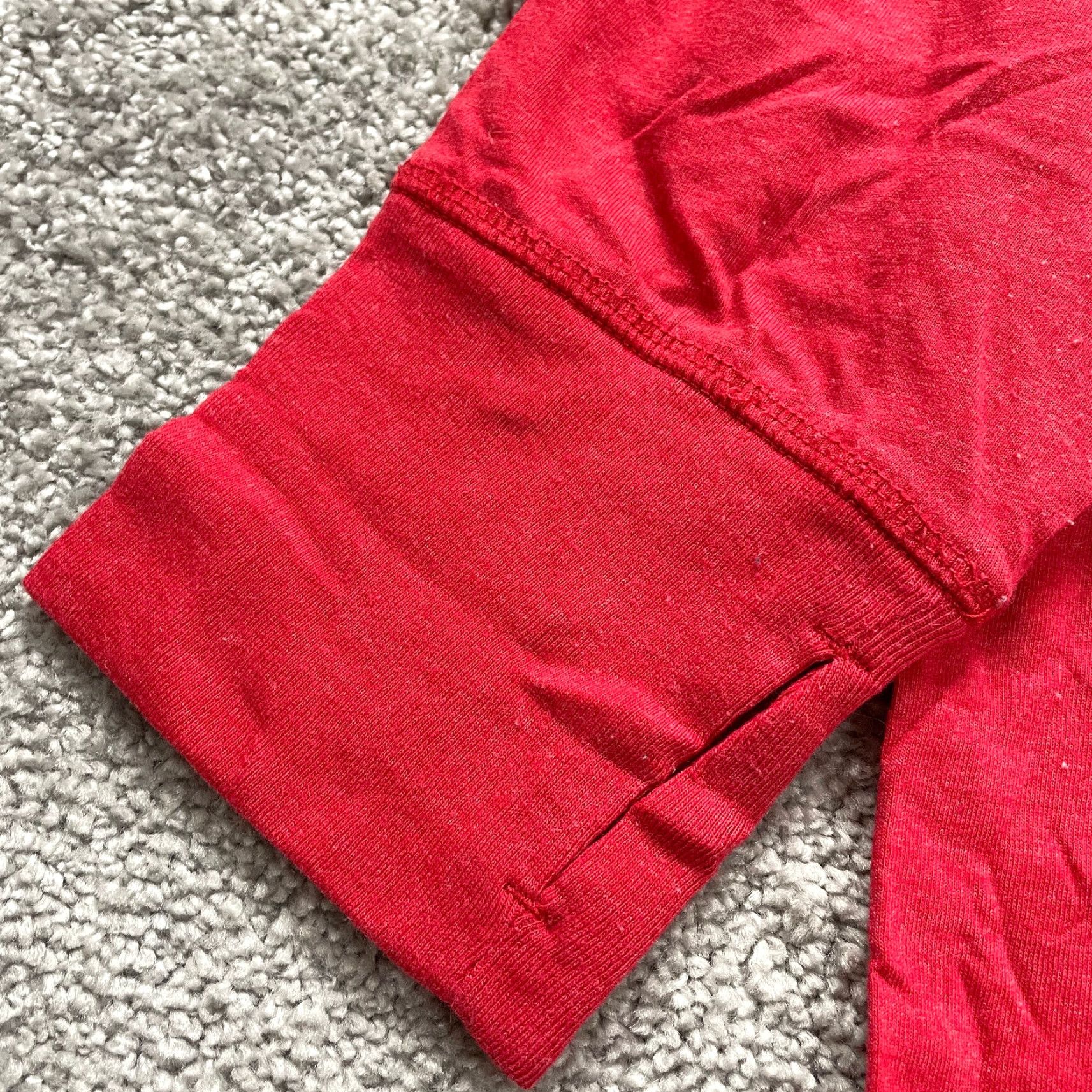Tommy Hilfiger Womens Tommy Hilfiger Hoodie Sweatshirt 1X Red Pullover Hooded Lightweight Logo Knit Classic Jersey Size XL / US 12-14 / IT 48-50 - 4 Thumbnail