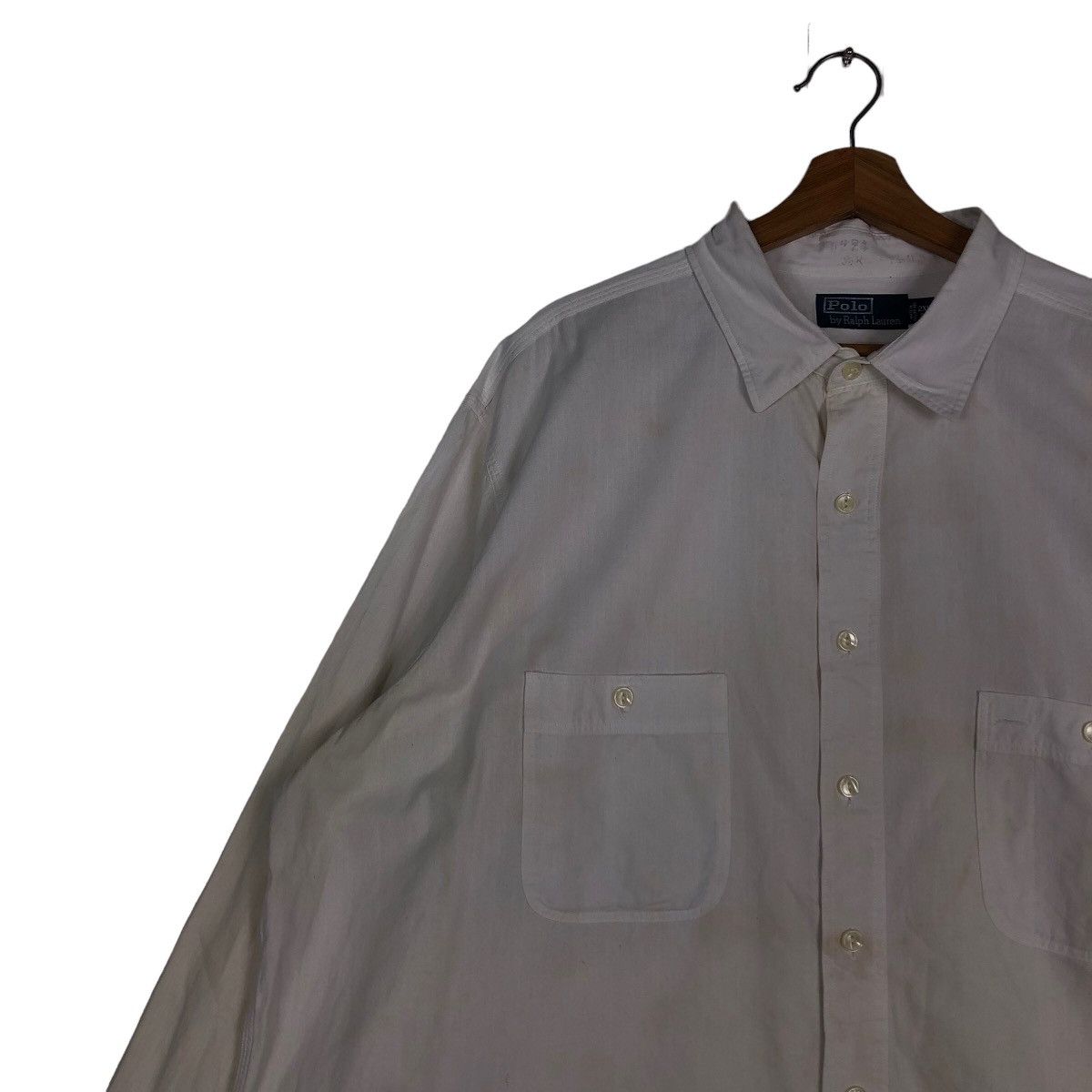 Polo Ralph Lauren 🔥Vintage Polo Ralph Lauren Shirt Jacket Rich White Star Size US XL / EU 56 / 4 - 7 Thumbnail