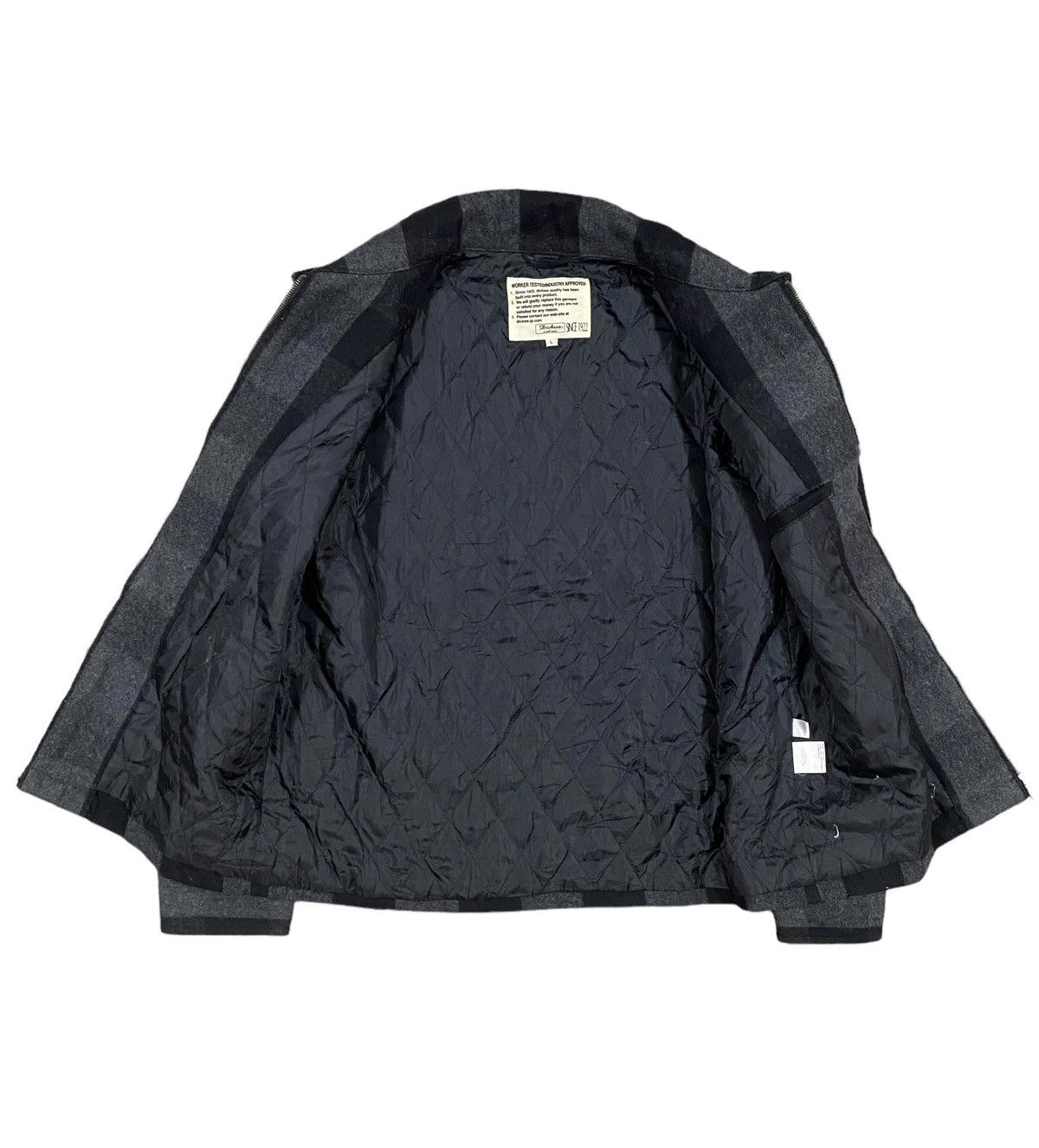 Dickies Vtg🔥Dickies Workwear Plaid Zipper Wool Jacket Size US L / EU 52-54 / 3 - 3 Thumbnail