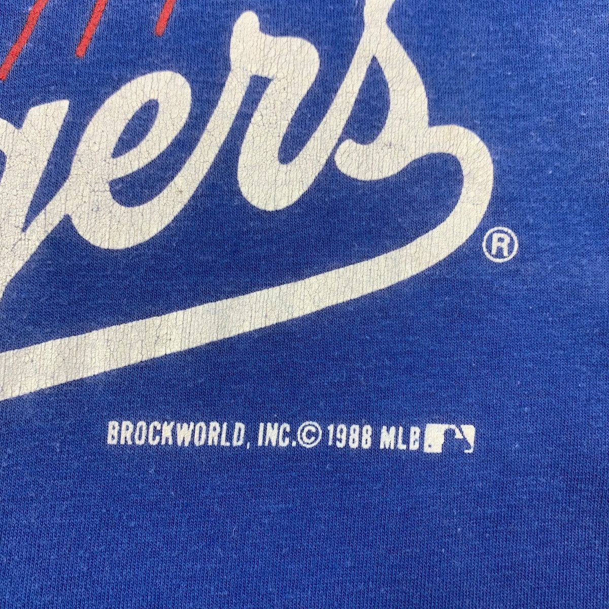 MLB × Vintage Vintage 90s LA DODGERS Spellout design printed tee Size US L / EU 52-54 / 3 - 9 Thumbnail