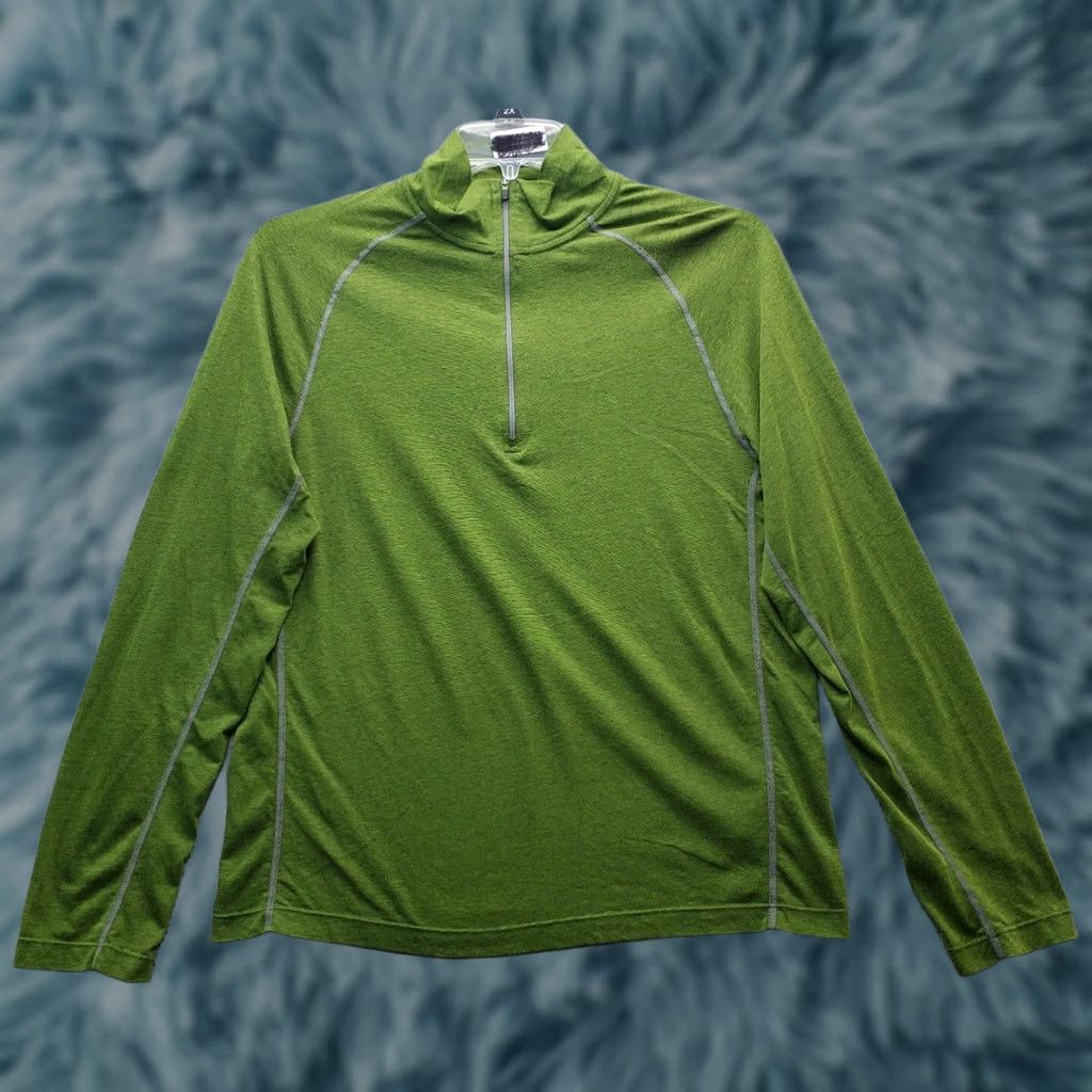 Vintage Cloudveil Active Shirt Mens M Green Cotton Long Sleeve Mock Neck Pullover Size US M / EU 48-50 / 2 - 1 Thumbnail