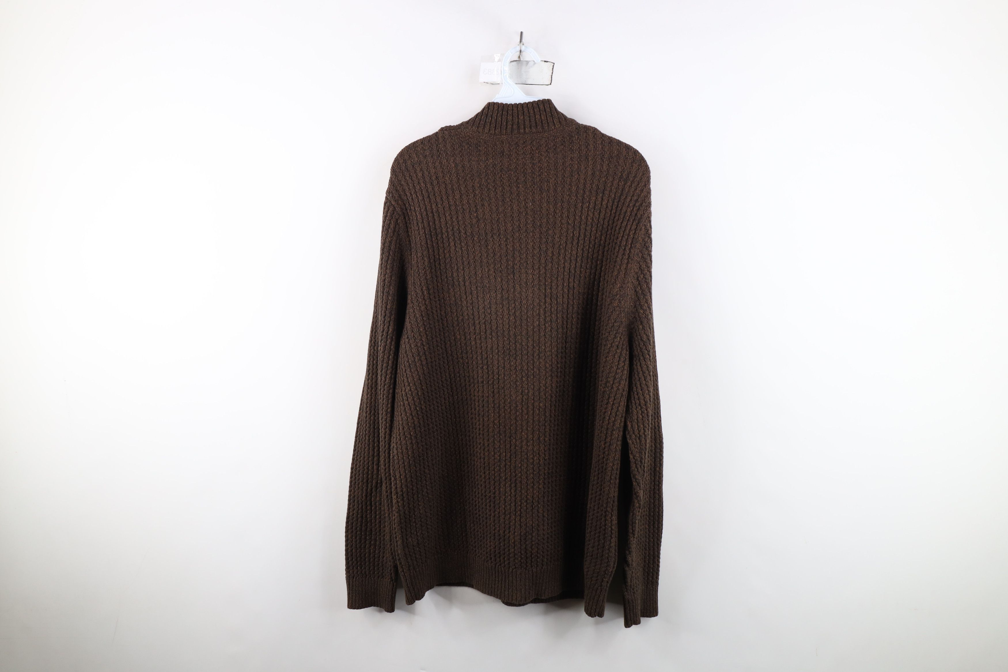 Eddie Bauer Vintage Eddie Bauer Cotton Ribbed Knit Henley Sweater Brown Size US L / EU 52-54 / 3 - 10 Thumbnail