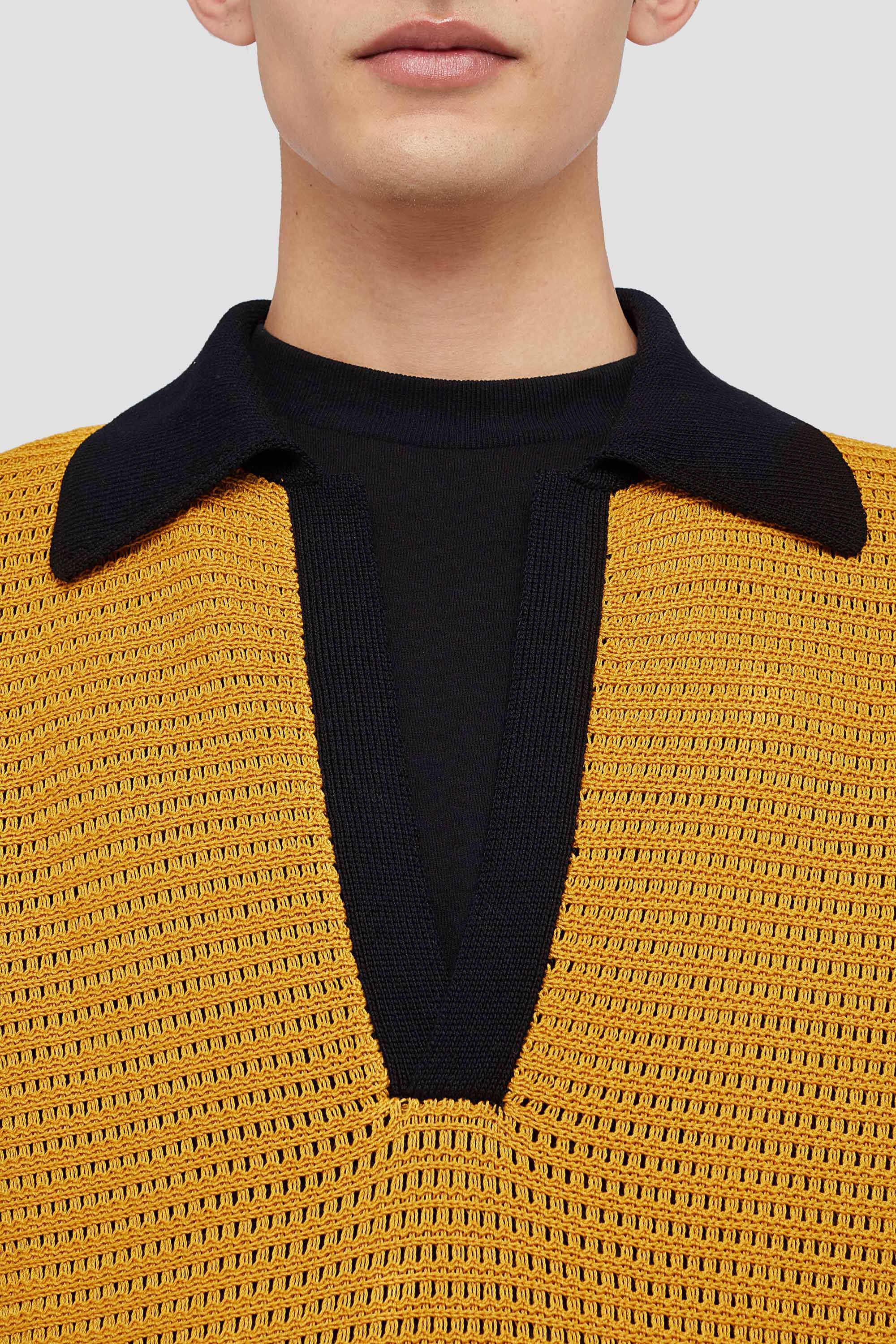 Jil Sander o1loc1c0426 Polo T-Shirt in Yellow/Black Size US S / EU 44-46 / 1 - 5 Thumbnail