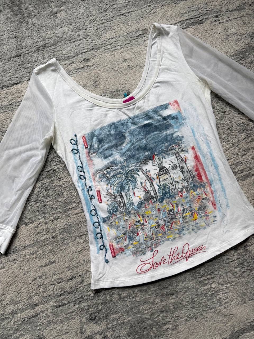 Vintage Save the queen blouse Size L / US 10 / IT 46 - 2 Thumbnail