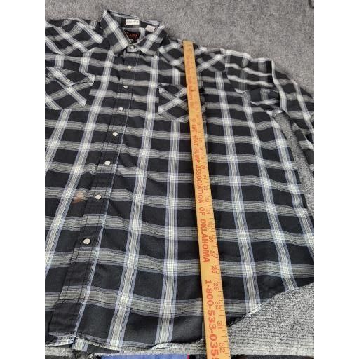 Vintage Vintage Plains Western Wear Pearl Snap Shirt Men Sz 3XL Plai Size US XXL / EU 58 / 5 - 4 Thumbnail
