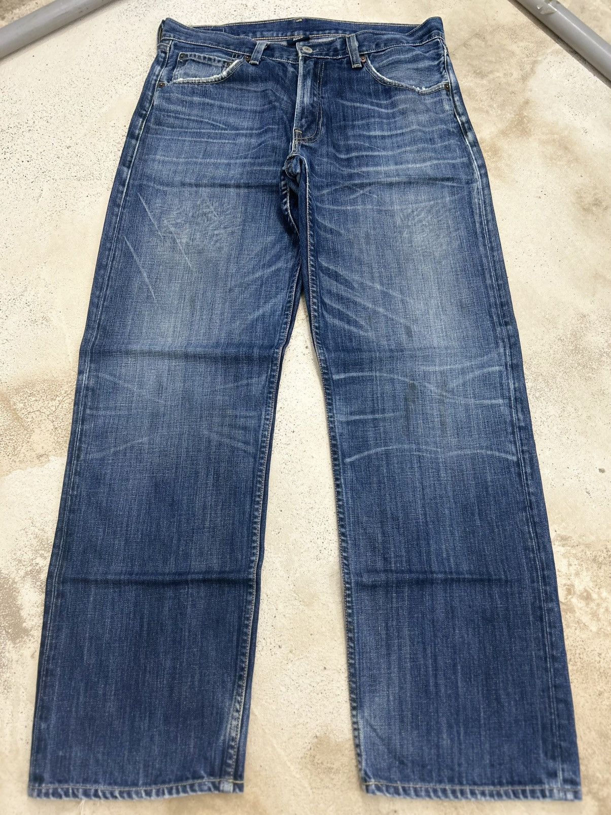 Levi's Levis 503 Relaxed Fit Blue Jeans Baggy Style Size US 33 - 1 Thumbnail