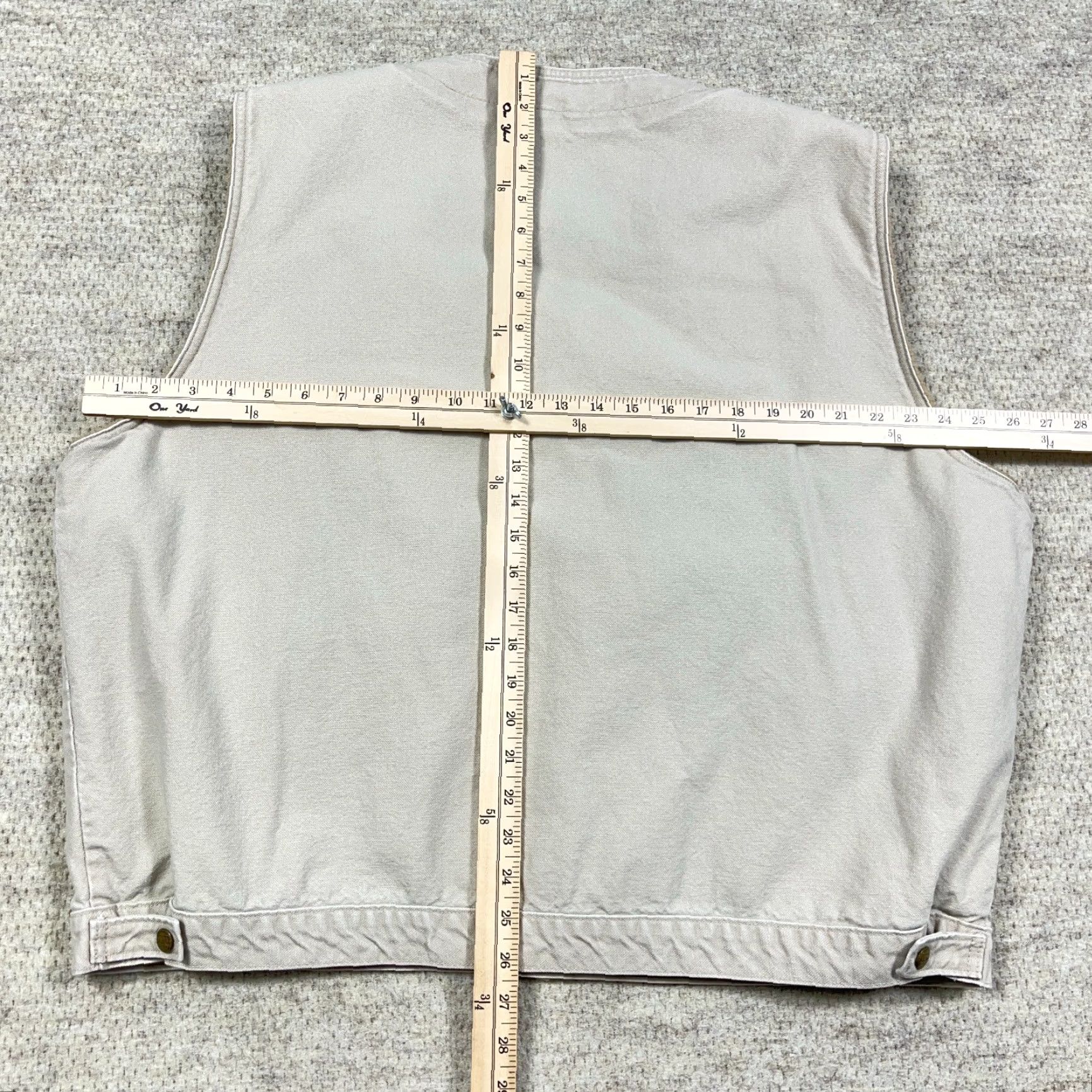 Vintage VINTAGE L.L. Bean Vest Shirt Mens 2XL Tan Beige Canvas Sherpa Lined 90s 80s Outdoor Utility Pockets Stand-Up Collar 2XL Men Size US XXL / EU 58 / 5 - 7 Thumbnail