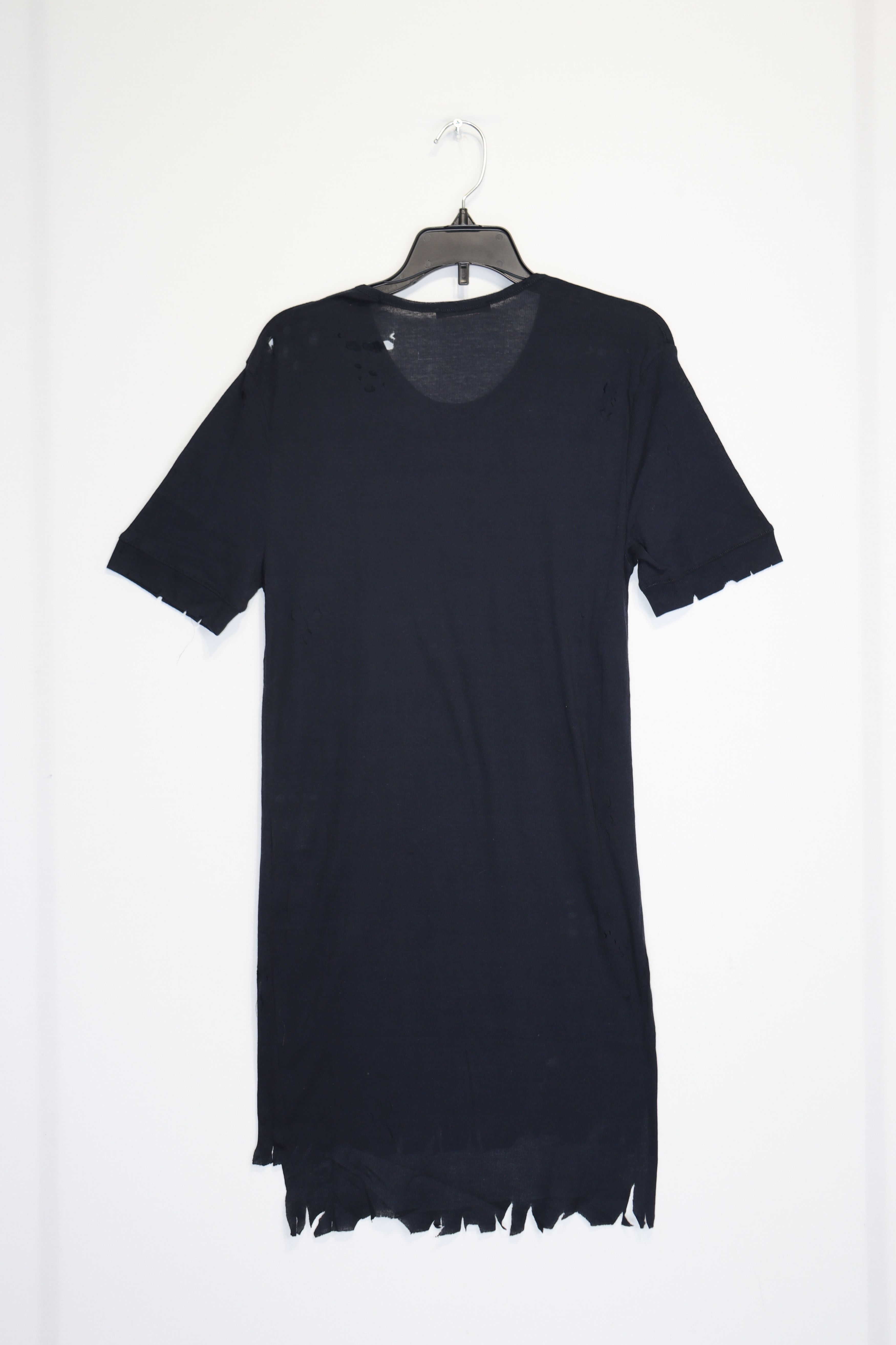 Balmain o1rshd1 Long-Sleeve Distressed T-Shirt in Dark Blue Size US M / EU 48-50 / 2 - 6 Thumbnail