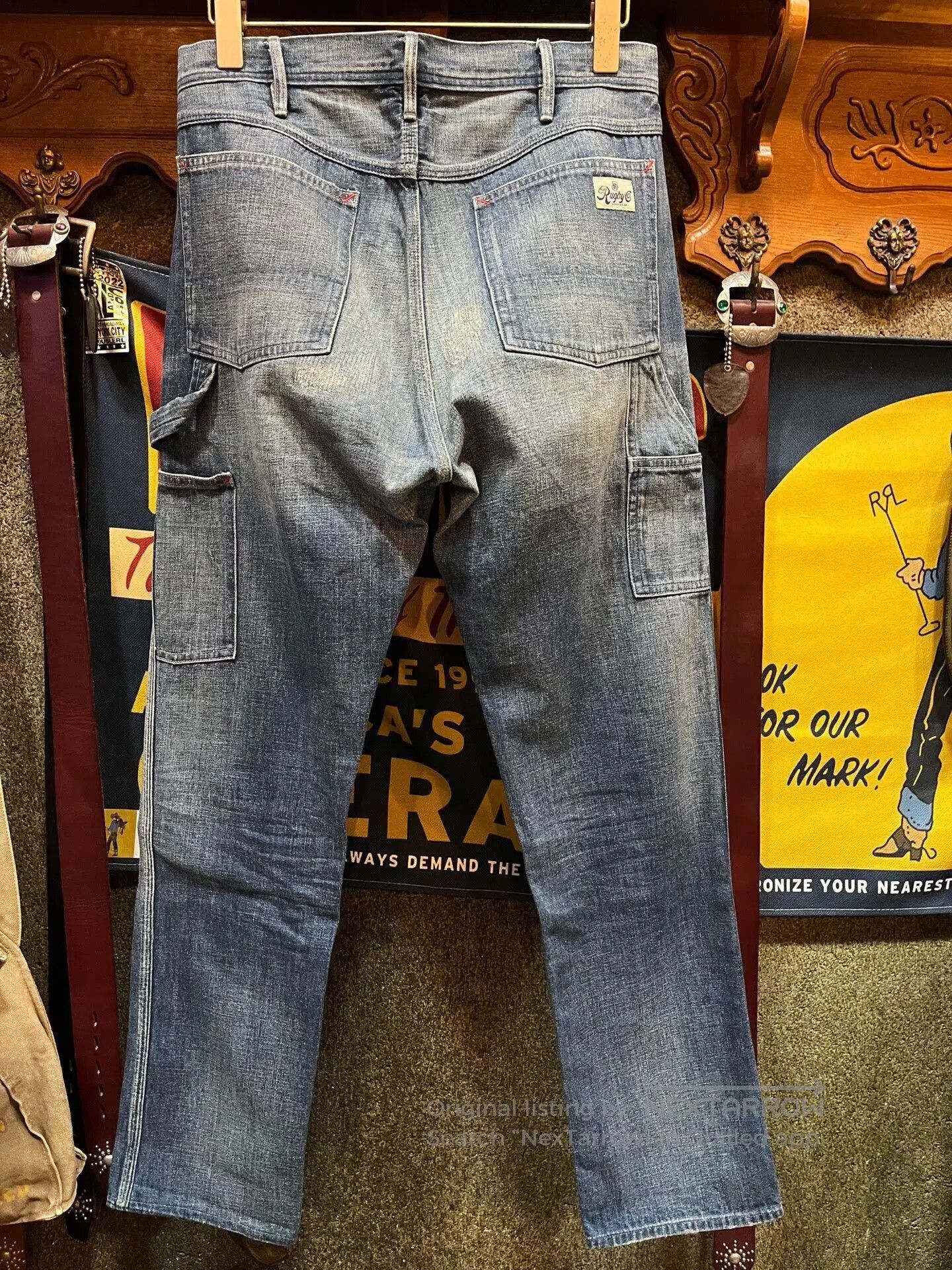 RRL Ralph Lauren distressed double rl denim jeans. Size US 29 - 2 Thumbnail