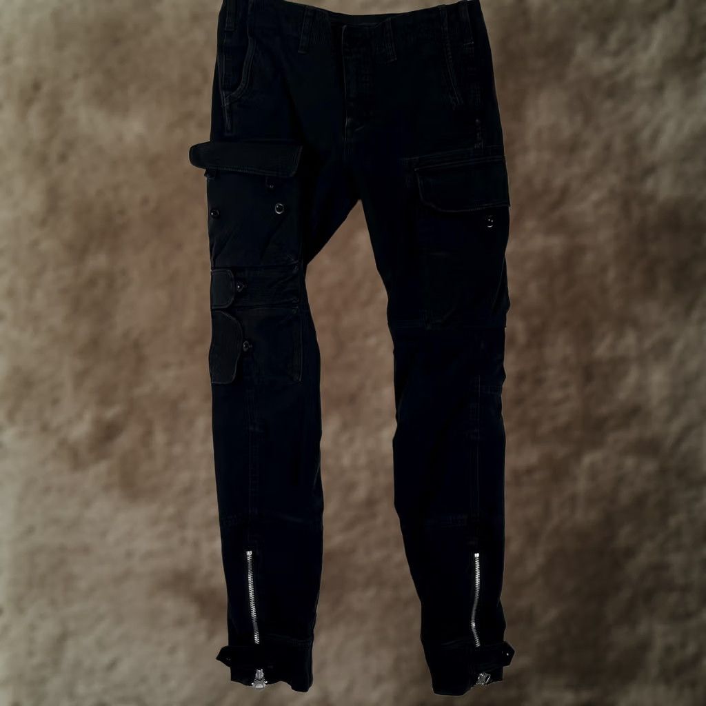 Polo Ralph Lauren Ralph Lauren Sport Cargo Pants Womens 6 Black Ankle Zip Utility Slim Pockets Zipper Twill Cap Size 28" / US 6 / IT 42 - 1 Thumbnail