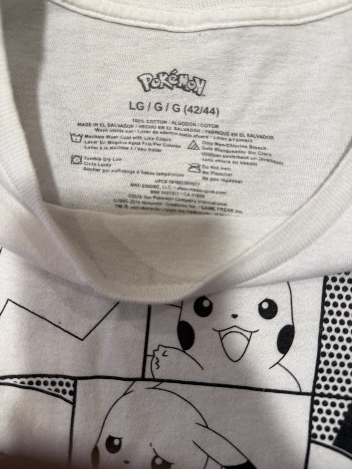 Vintage “Pikachu Pokémon” Vintage T-Shirt Large Size US L / EU 52-54 / 3 - 2 Thumbnail