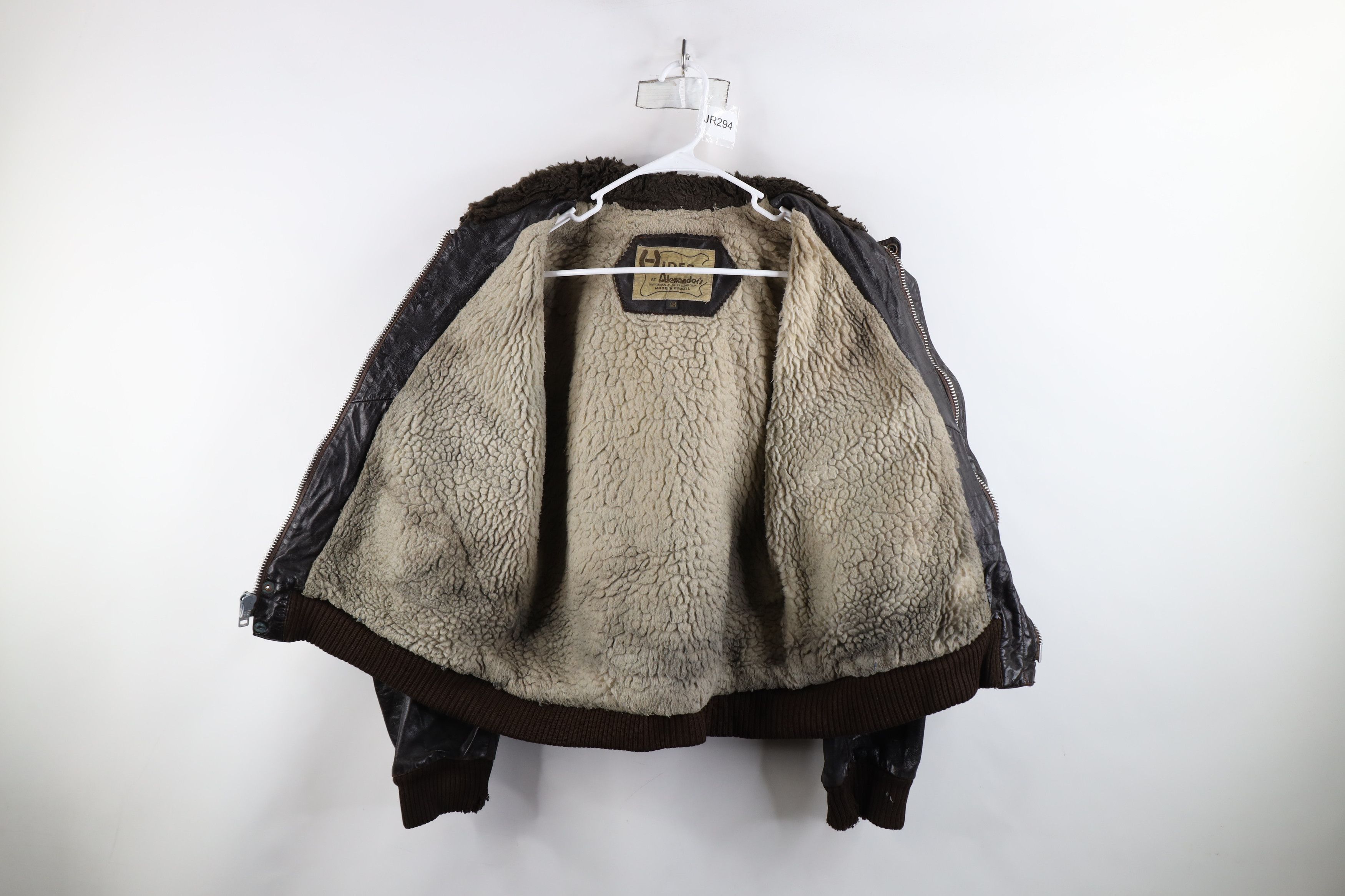 Vintage Vintage 70s Fleece Lined G-1 Flight Bomber Jacket Brown Size US L / EU 52-54 / 3 - 10 Thumbnail
