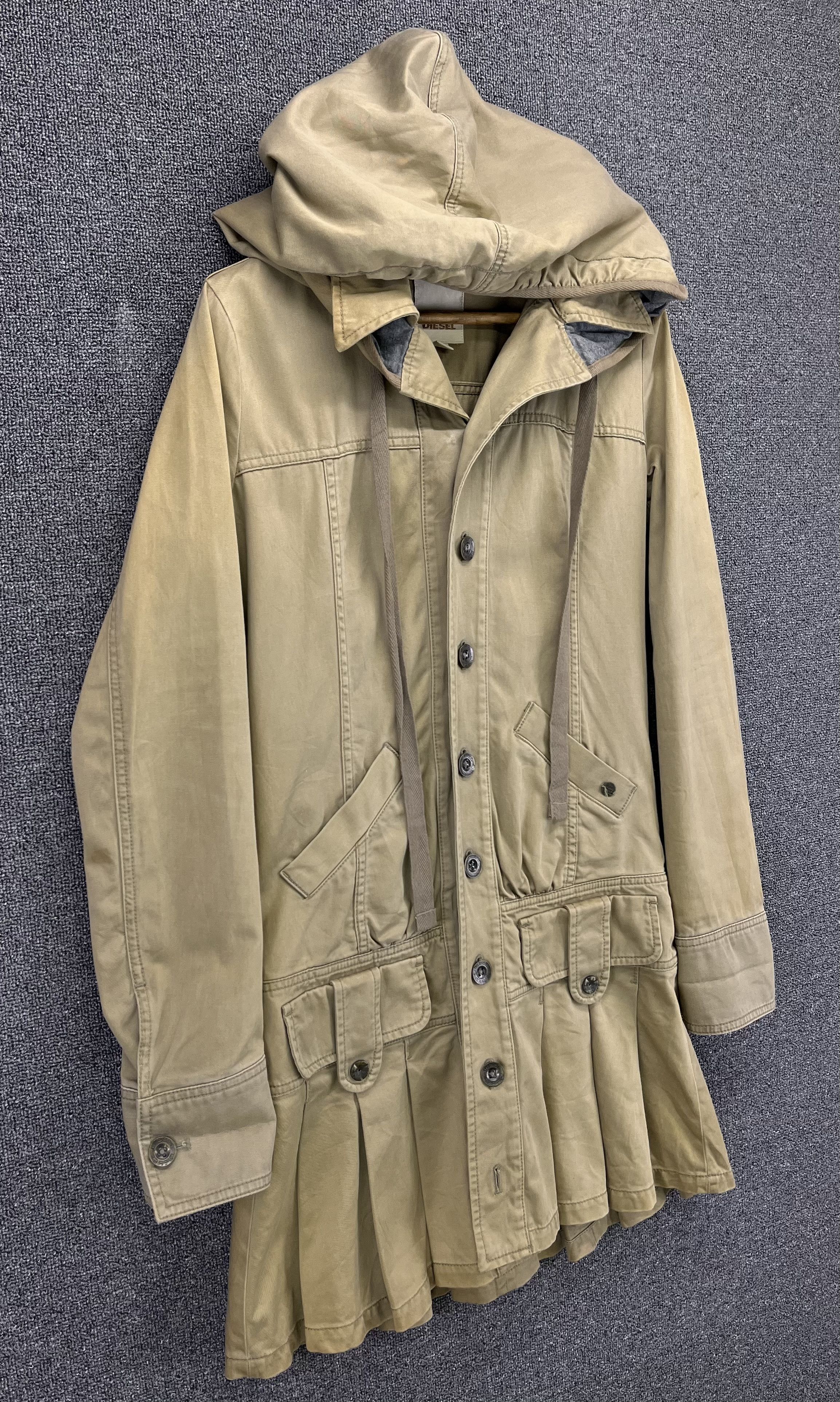 Diesel Vintage Diesel Hoodie Rare Punk Style Long Jacket Size M / US 6-8 / IT 42-44 - 2 Thumbnail