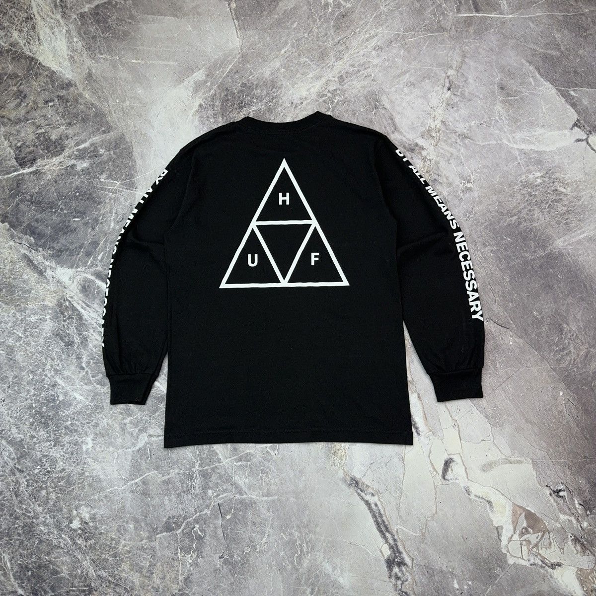 Huf Huf Longsleeve T shirt Skater Sk8 Streetwear Black 90s S Size US S / EU 44-46 / 1 - 1 Thumbnail