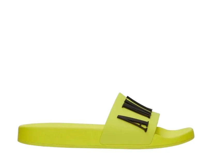 Amiri o1mle0426 Pool Slides Slippers in Yellow/Black Size US 9 / EU 42 - 1 Thumbnail