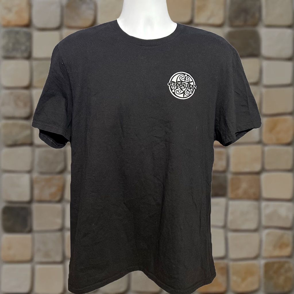 Vintage Gregorian Pure Chants World Tour USA 2024 Men's XL Black Short Sleeve Graphic Tee Size US XL / EU 56 / 4 - 1 Thumbnail
