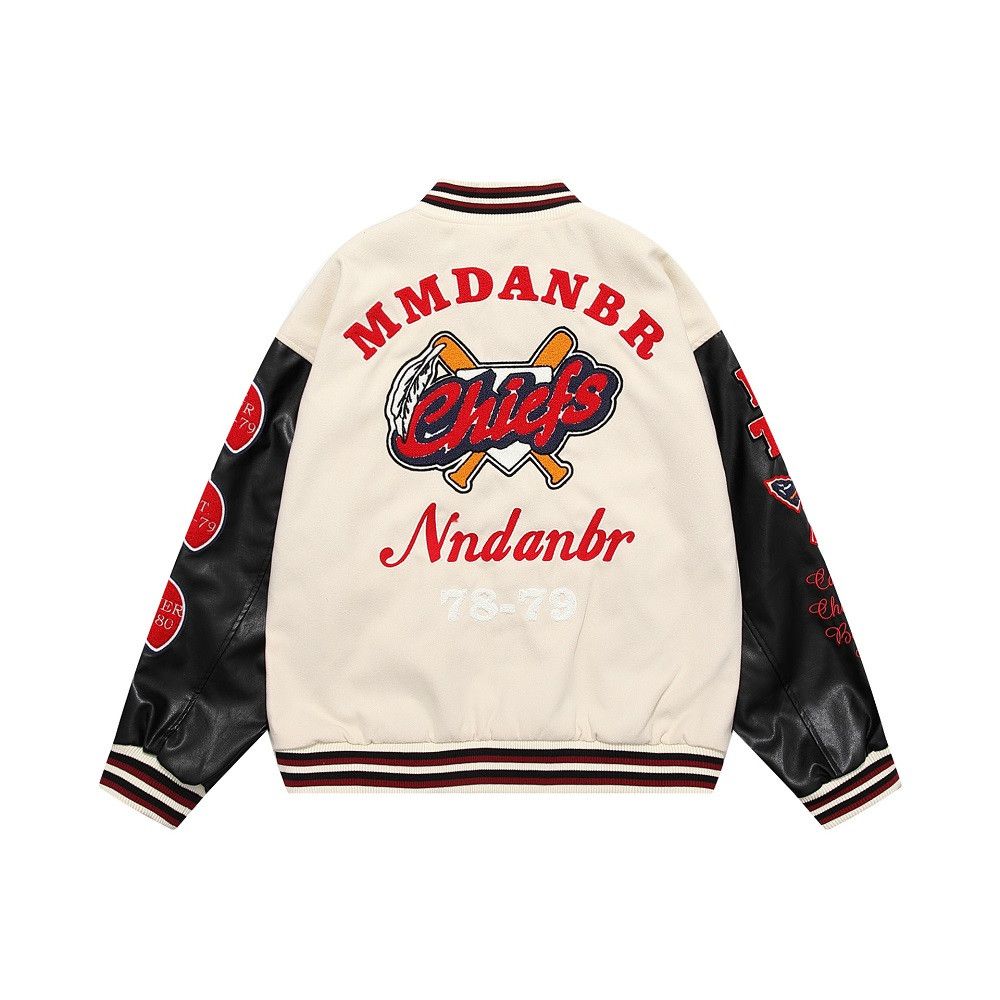 Designer × Japanese Brand Vintage Flocked Varsity Jacket Size US L / EU 52-54 / 3 - 8 Thumbnail