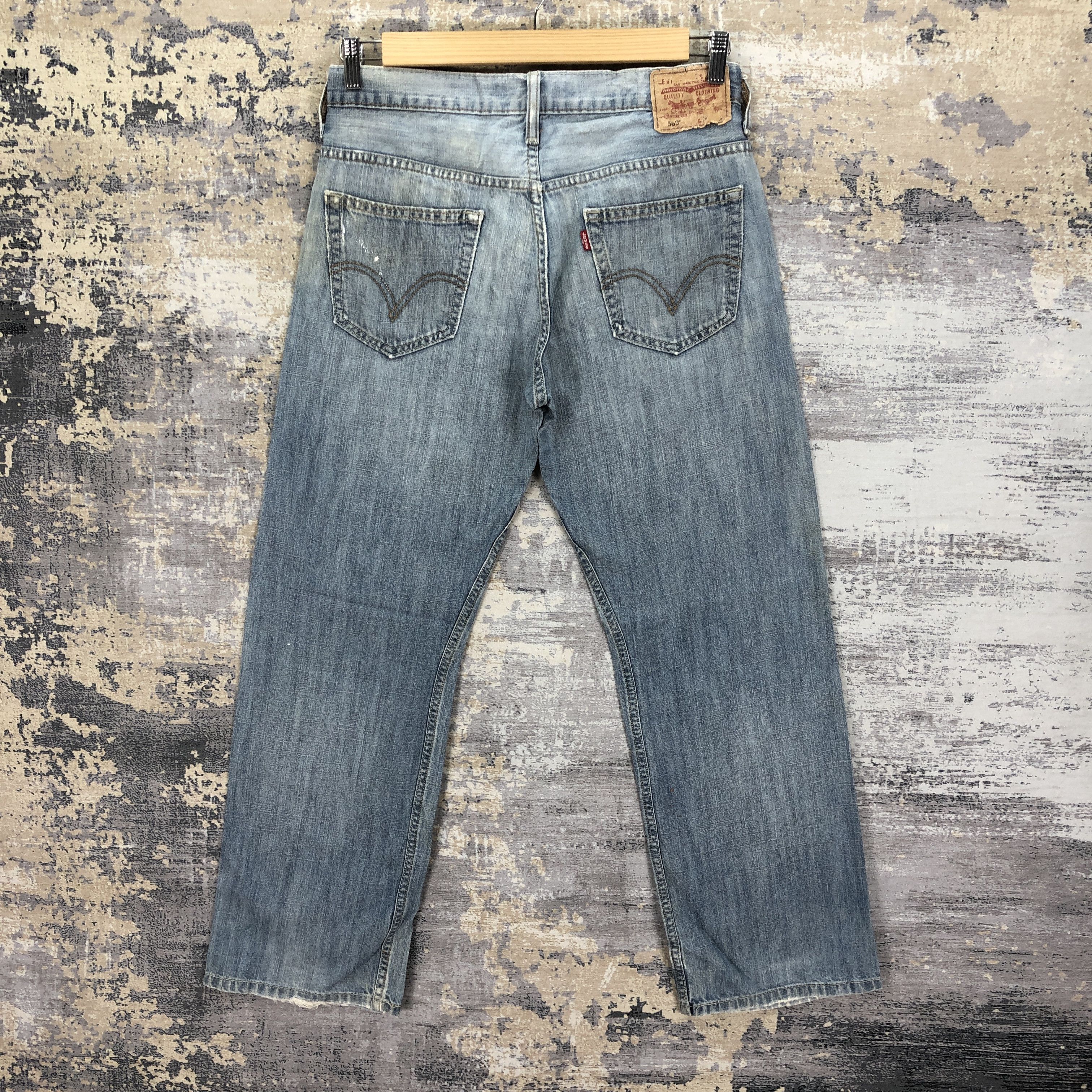 Levi's Vintage Levis 569 Faded Baggy Jeans Levi's Light Wash Denim Size US 32 / EU 48 - 2 Thumbnail