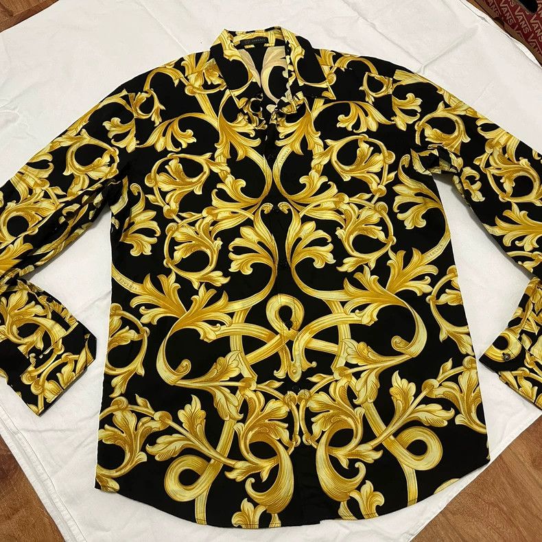 Versace Versace Baroque shirt Size US XL / EU 56 / 4 - 1 Thumbnail