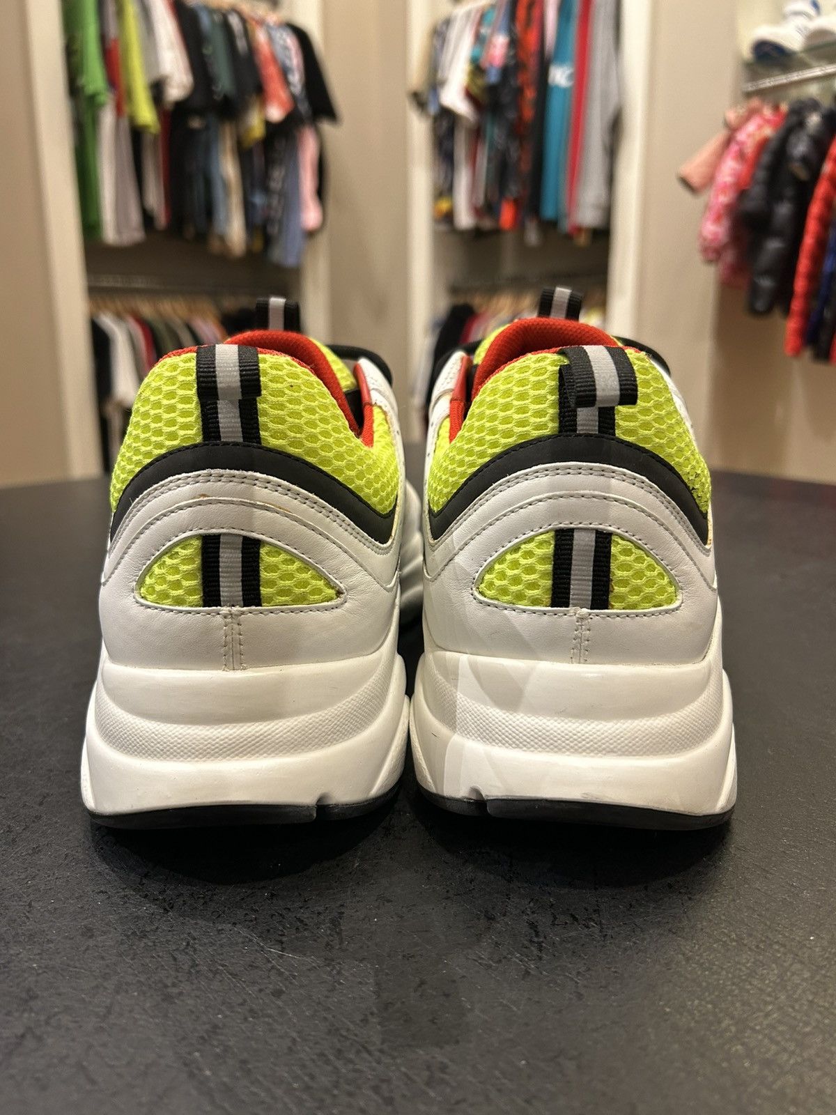 Dior Dior B22 White/Neon Size US 11 / EU 44 - 5 Thumbnail