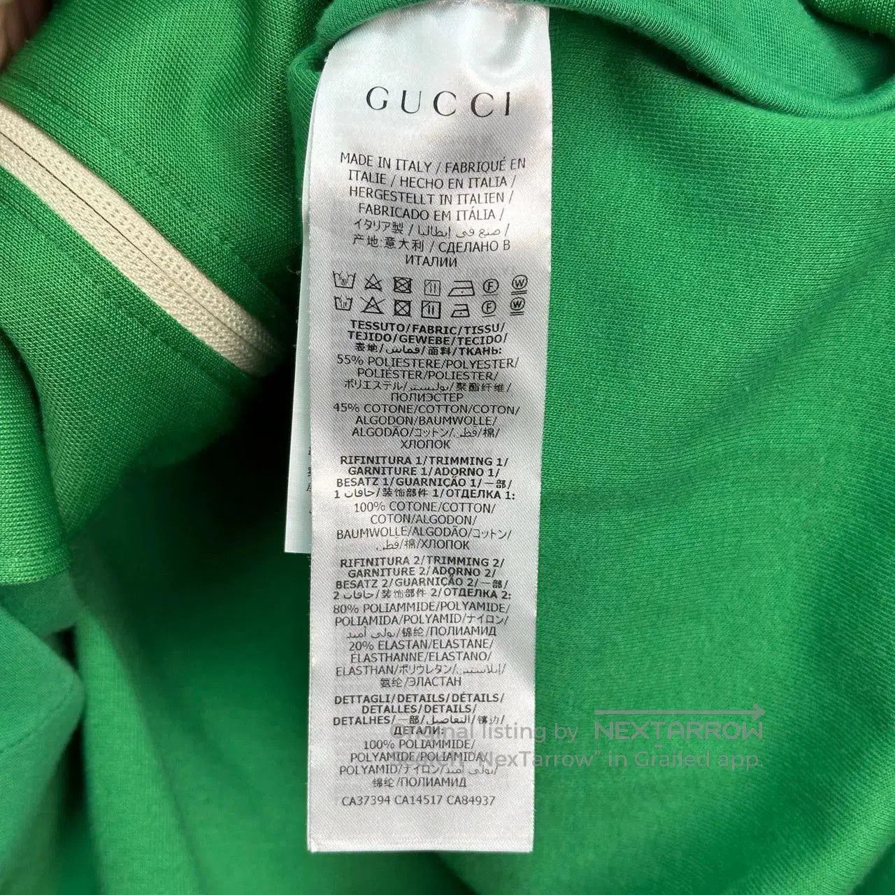 Gucci gucci reflective zip jacket in vibrant green. Size US S / EU 44-46 / 1 - 4 Thumbnail