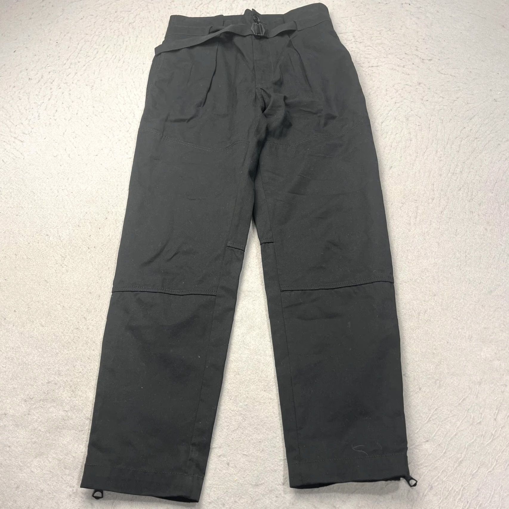 Rag & Bone VINTAGE Rag & Bone Pants Womens 25 Black Belted Zip Cuff Straight Leg Casual Chino Ballistic? Size 42" / US 20 - 2 Thumbnail
