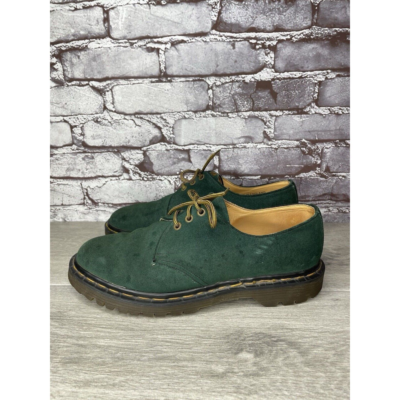 Dr. Martens Doc Dr. Martens Green Suede Leather Oxfords Shoes Men’s Sz 1 Size US 10 / EU 43 - 5 Thumbnail