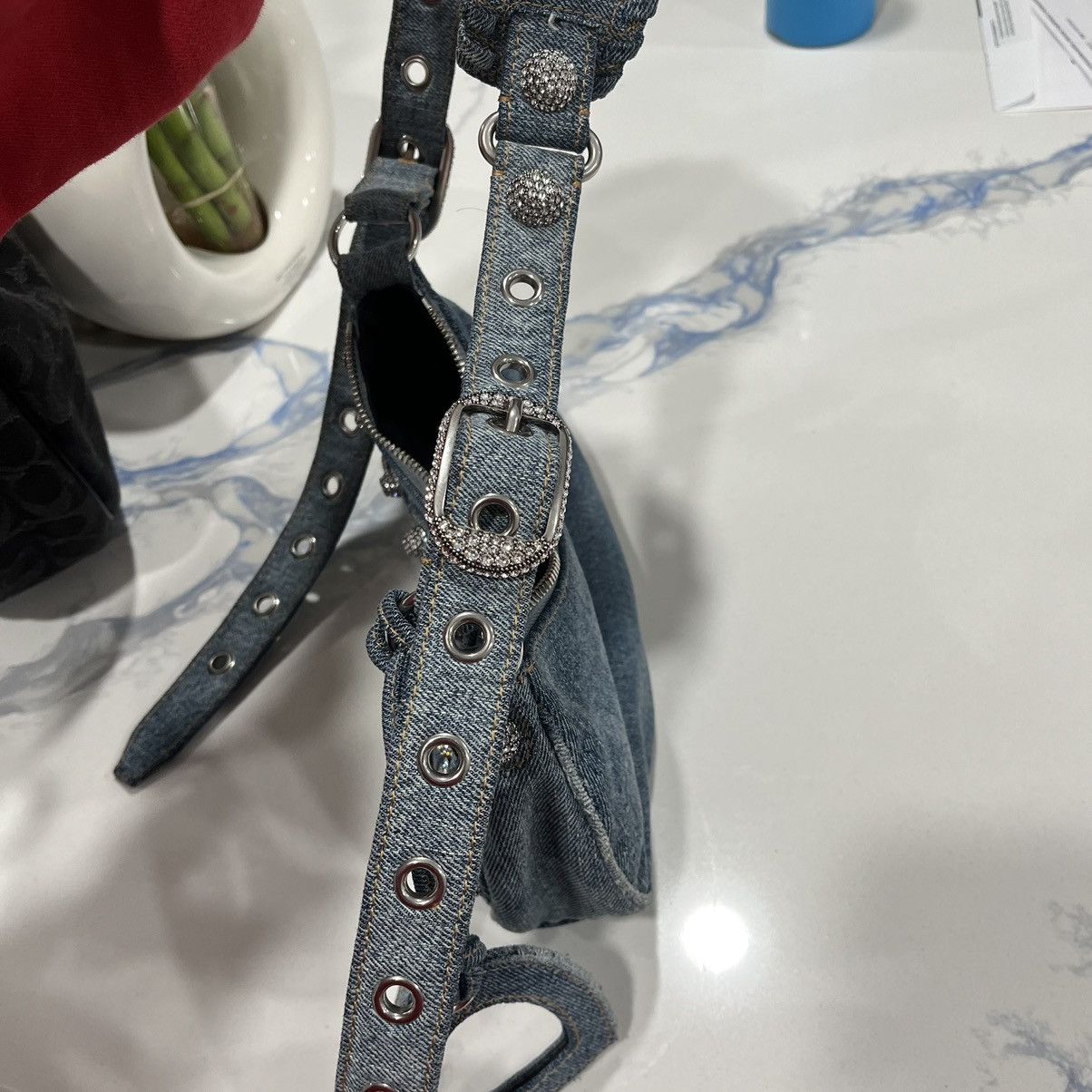 Balenciaga denim le cagole xs balenciaga shoulder bag Size ONE SIZE - 3 Thumbnail