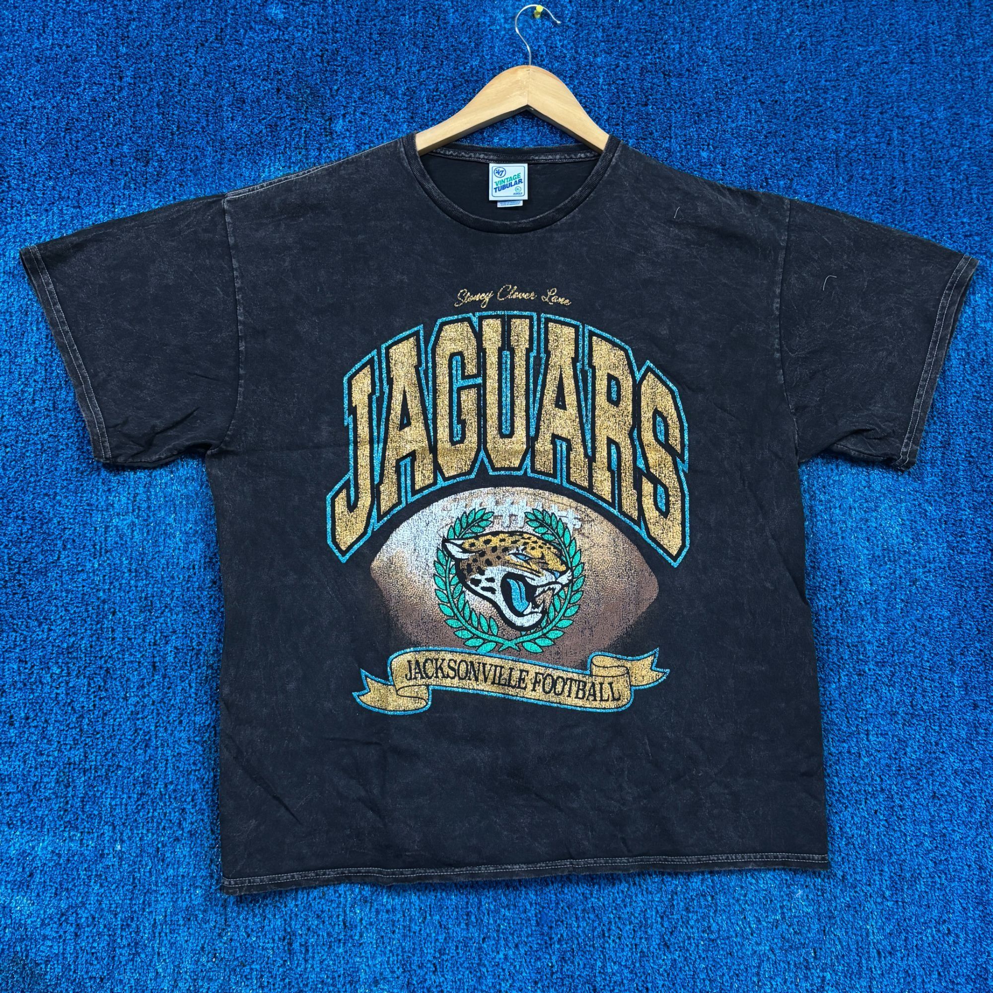 47 Brand Stoney Clover Lane Jacksonville Jaguar Glitter Rocker Tee XL Size US XL / EU 56 / 4 - 1 Thumbnail