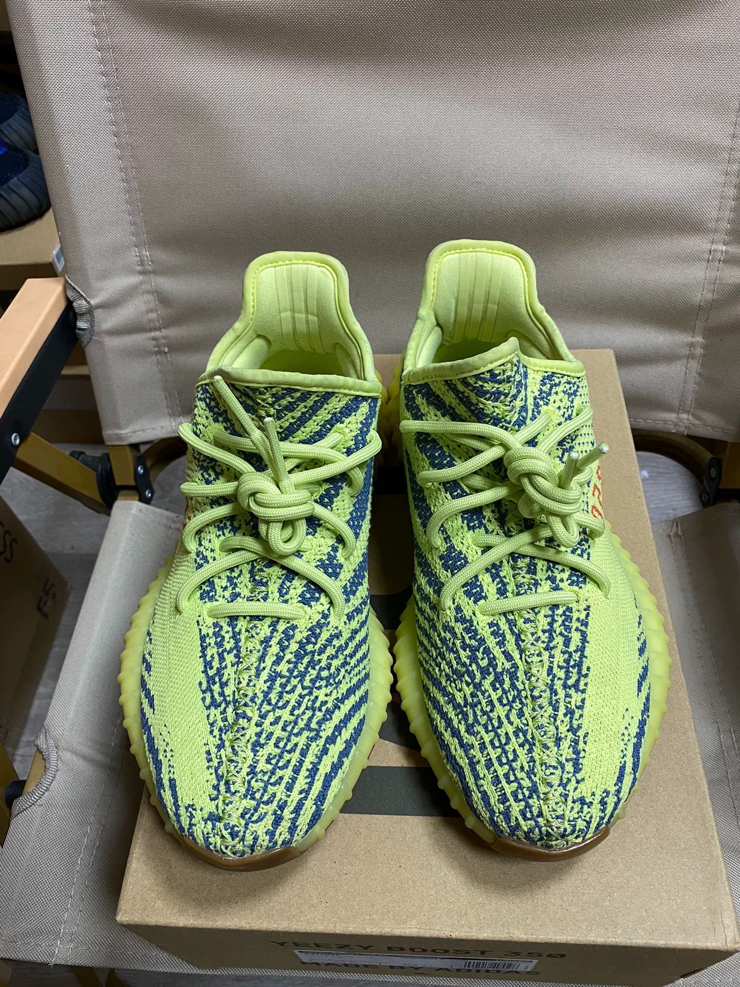 Adidas Adidas YEEZY350 Yellow Lowtop Sneakers 41 Men Size US 8.5 / EU 41-42 - 1 Thumbnail