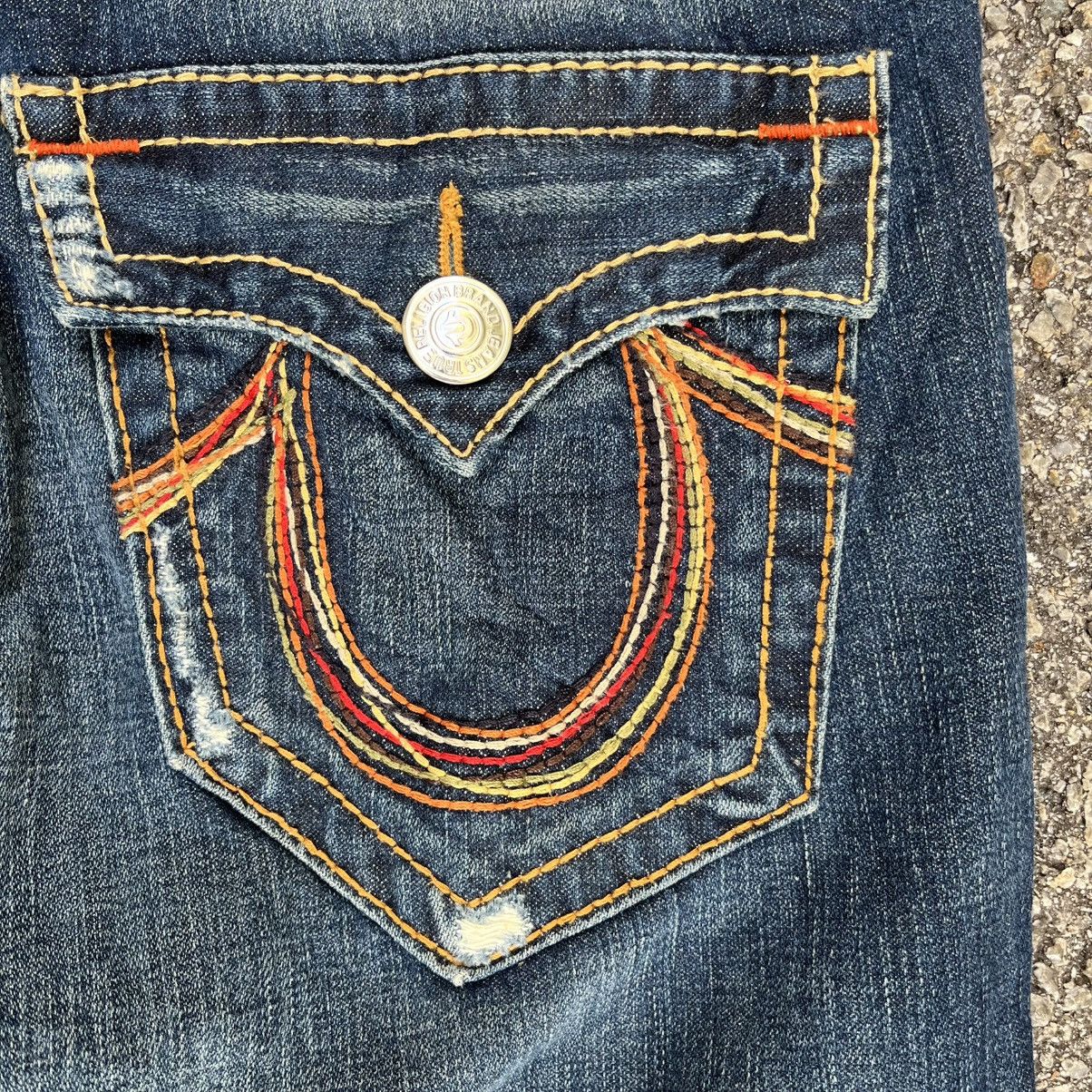 True Religion Flared True Religion Rainbow Joey Jeans Boot Cut Denim Size US 30 / EU 46 - 13 Thumbnail
