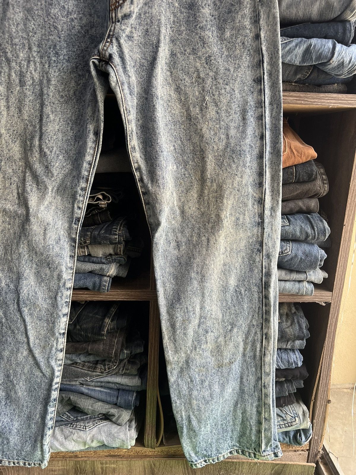 PHENOMENON 🔥Rare Phenomenon Color Bleach Denim Size US 37 - 6 Thumbnail