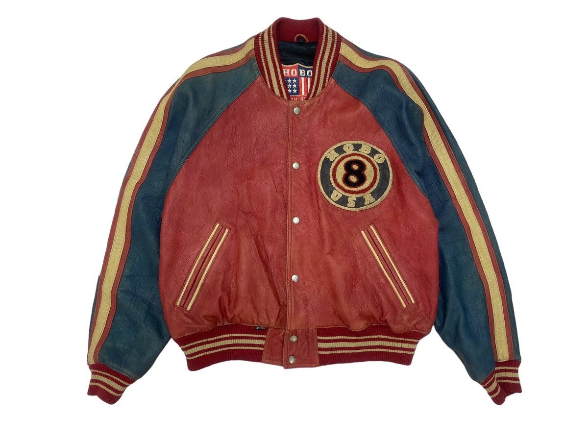 Hobo Vtg North Beach Leather Michael Hoban 8 Ball Leather Jacket Size US M / EU 48-50 / 2 - 3 Thumbnail
