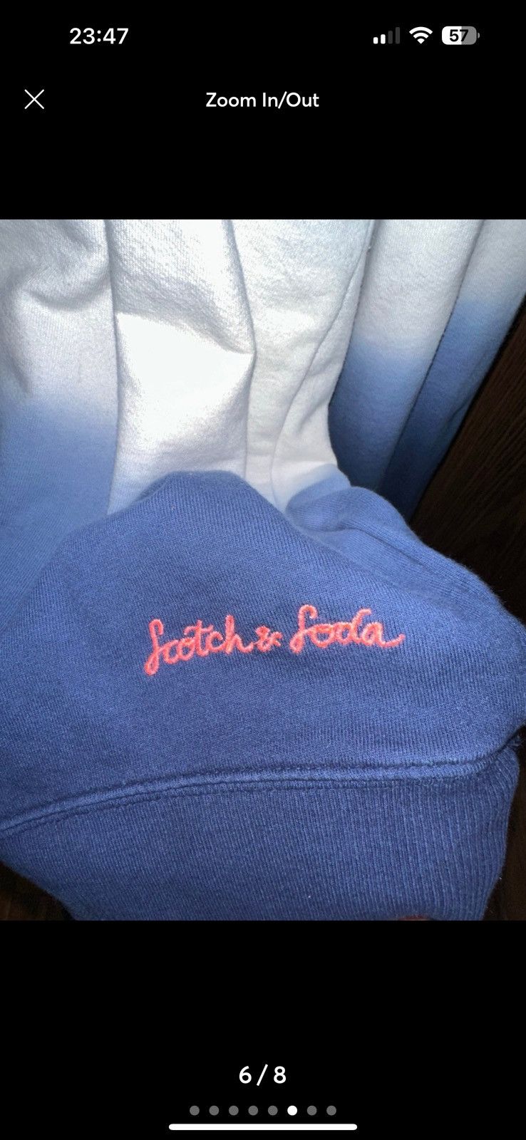 Scotch & Soda SCOTCH AND SODA TIE-DYE FELPA CREWNECK SWEATSHIRT Size US XXL / EU 58 / 5 - 1 Thumbnail
