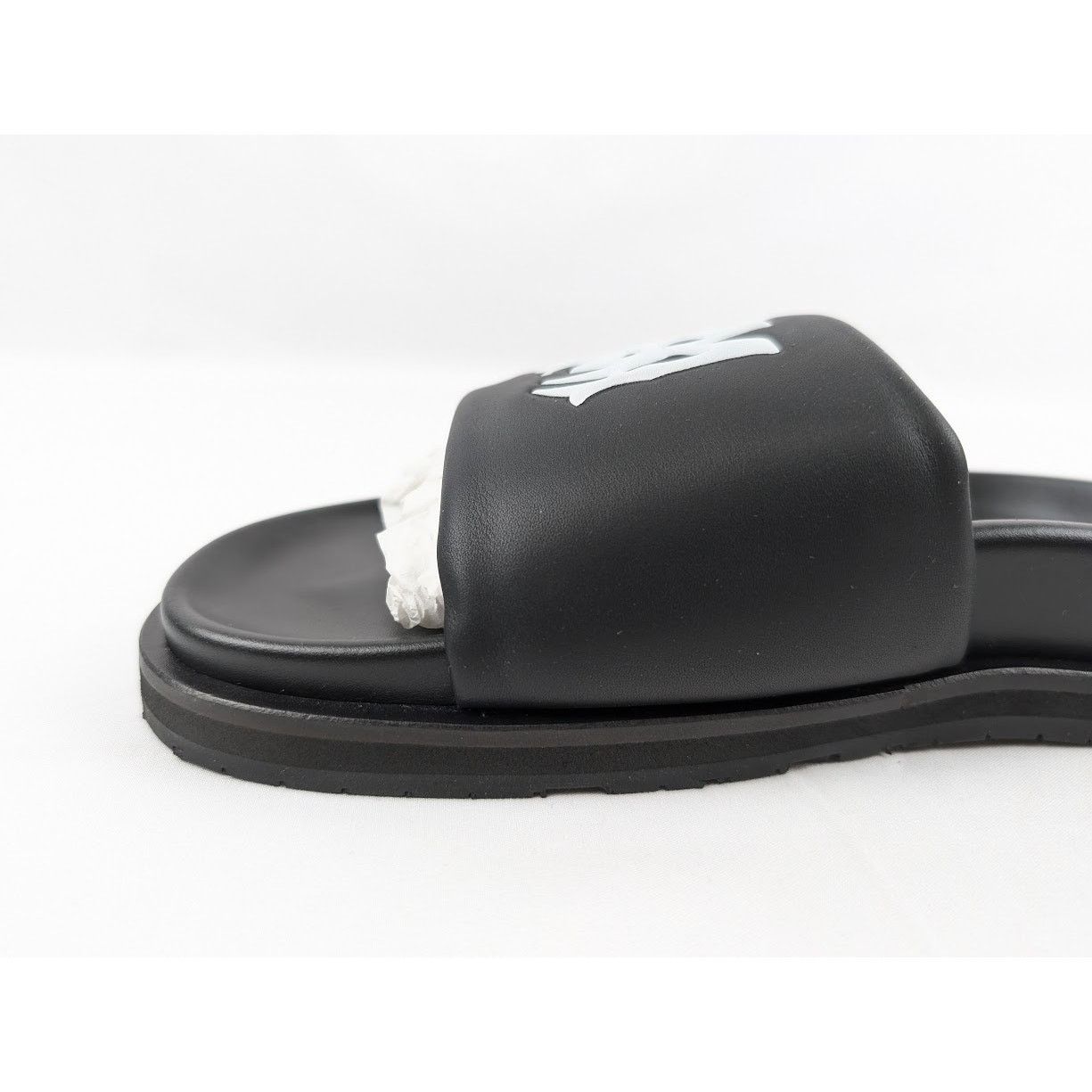 Amiri o1rshd1 Leather Slide in Black / White Size US 7 / EU 40 - 9 Thumbnail