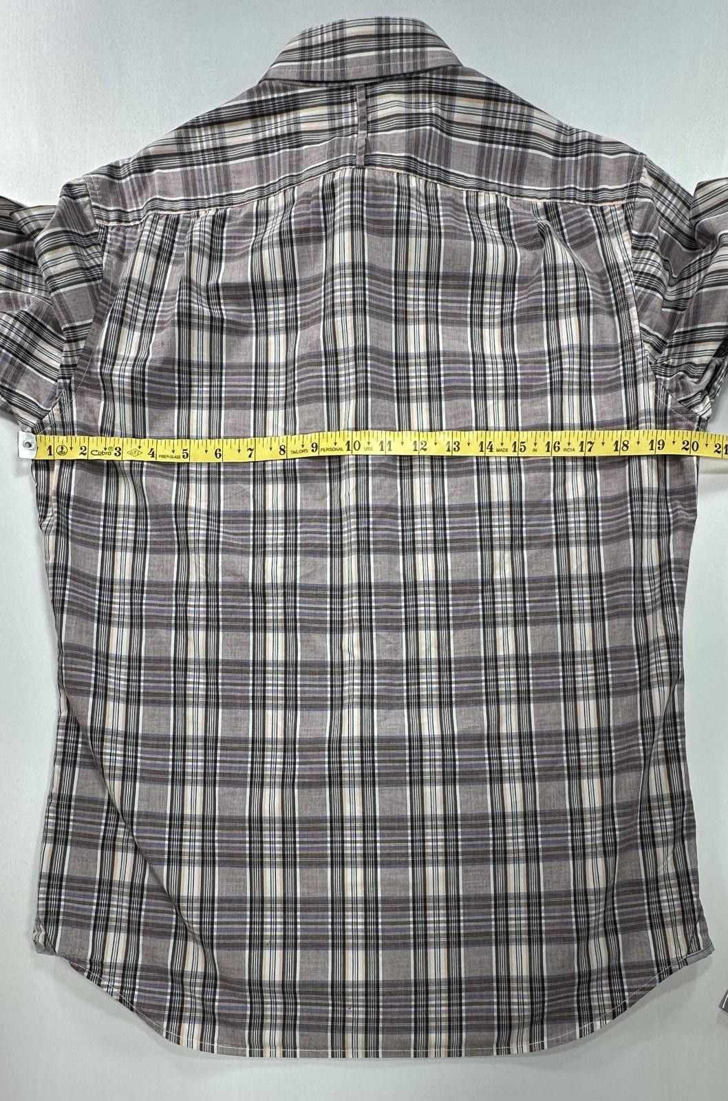Banana Republic Banana Republic Cotton Brown Plaid Button Up Shirt Mens S Size US S / EU 44-46 / 1 - 4 Thumbnail