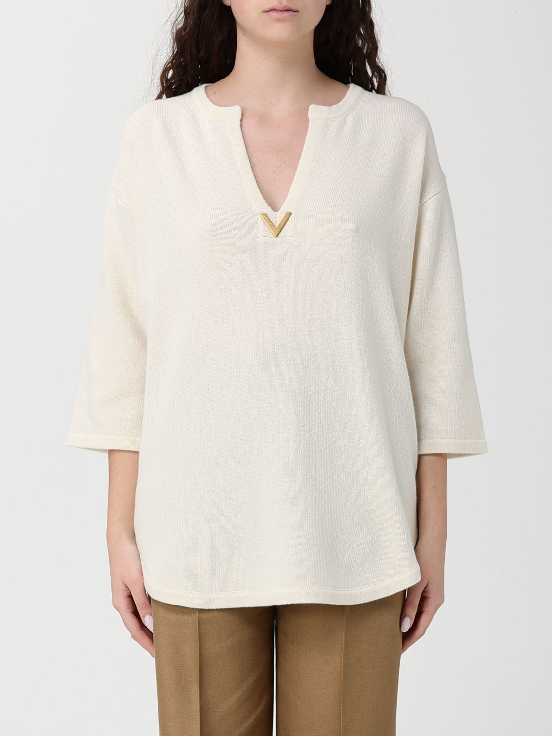 Valentino Valentino Sweater Woman White Size M / US 6-8 / IT 42-44 - 1 Thumbnail