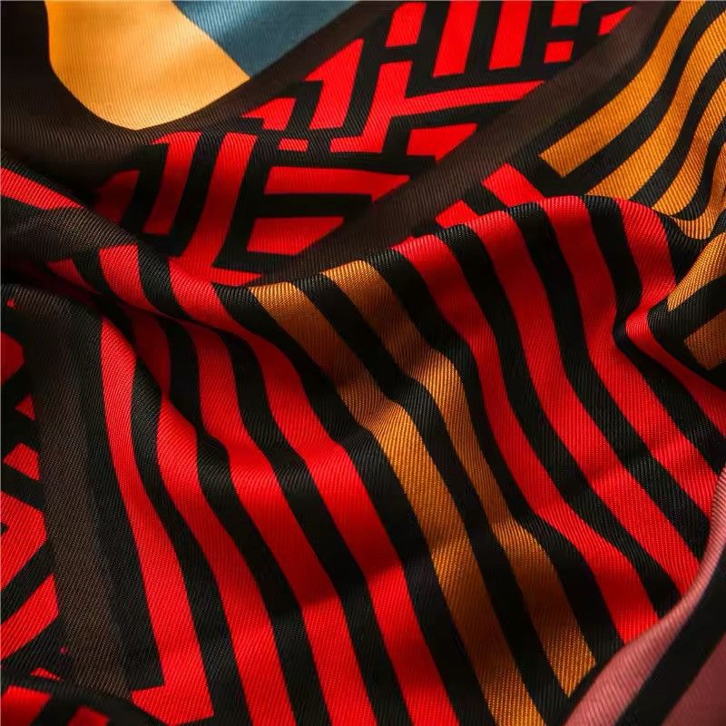 Japanese Brand × Vintage Striped Line Tassel Viscose Scarf Size ONE SIZE - 4 Thumbnail