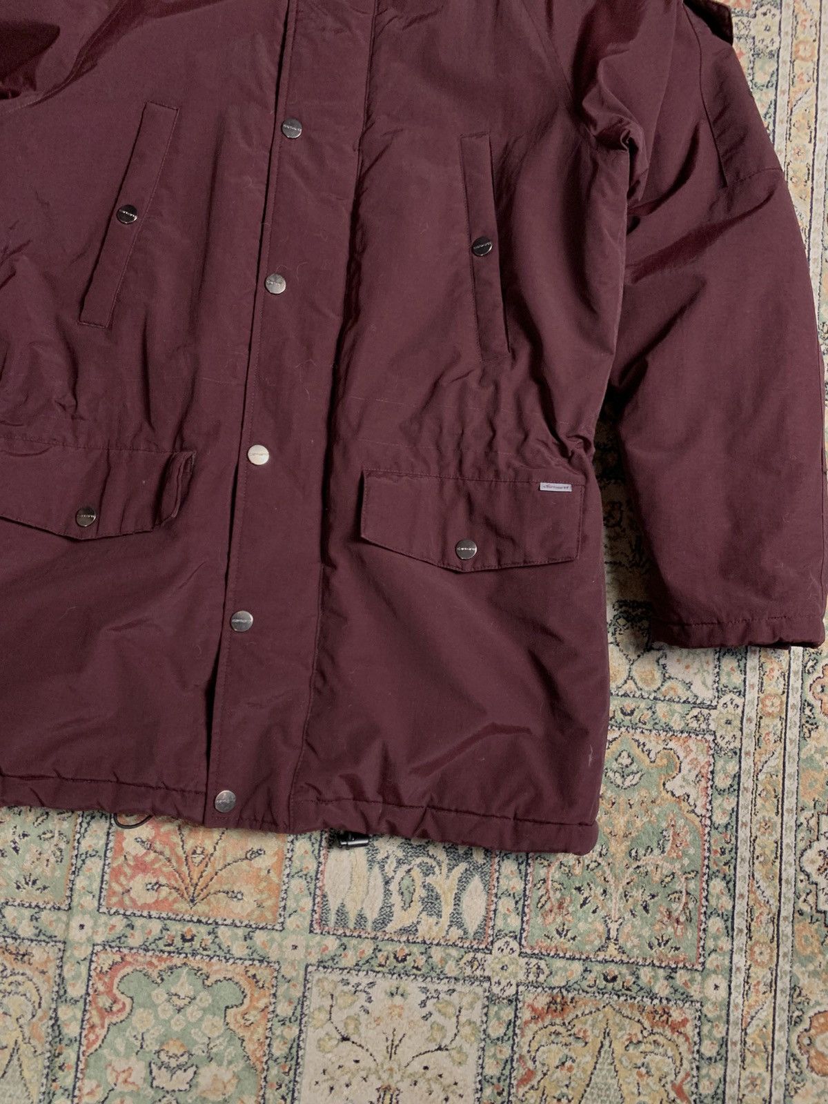 Carhartt × Carhartt Wip Carhartt Burgundy Parka jacket Size US M / EU 48-50 / 2 - 3 Thumbnail